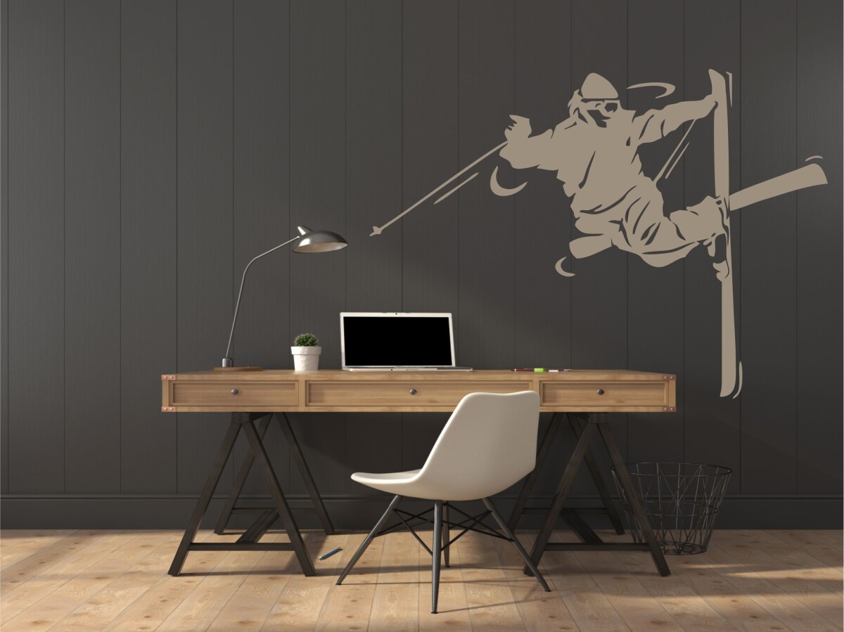 Ski Aufkleber freestyle Wandaufkleber Tattoo