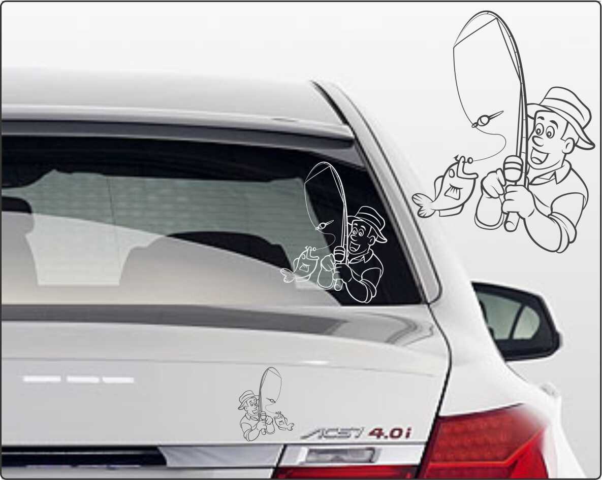 Aufkleber angeln Angler