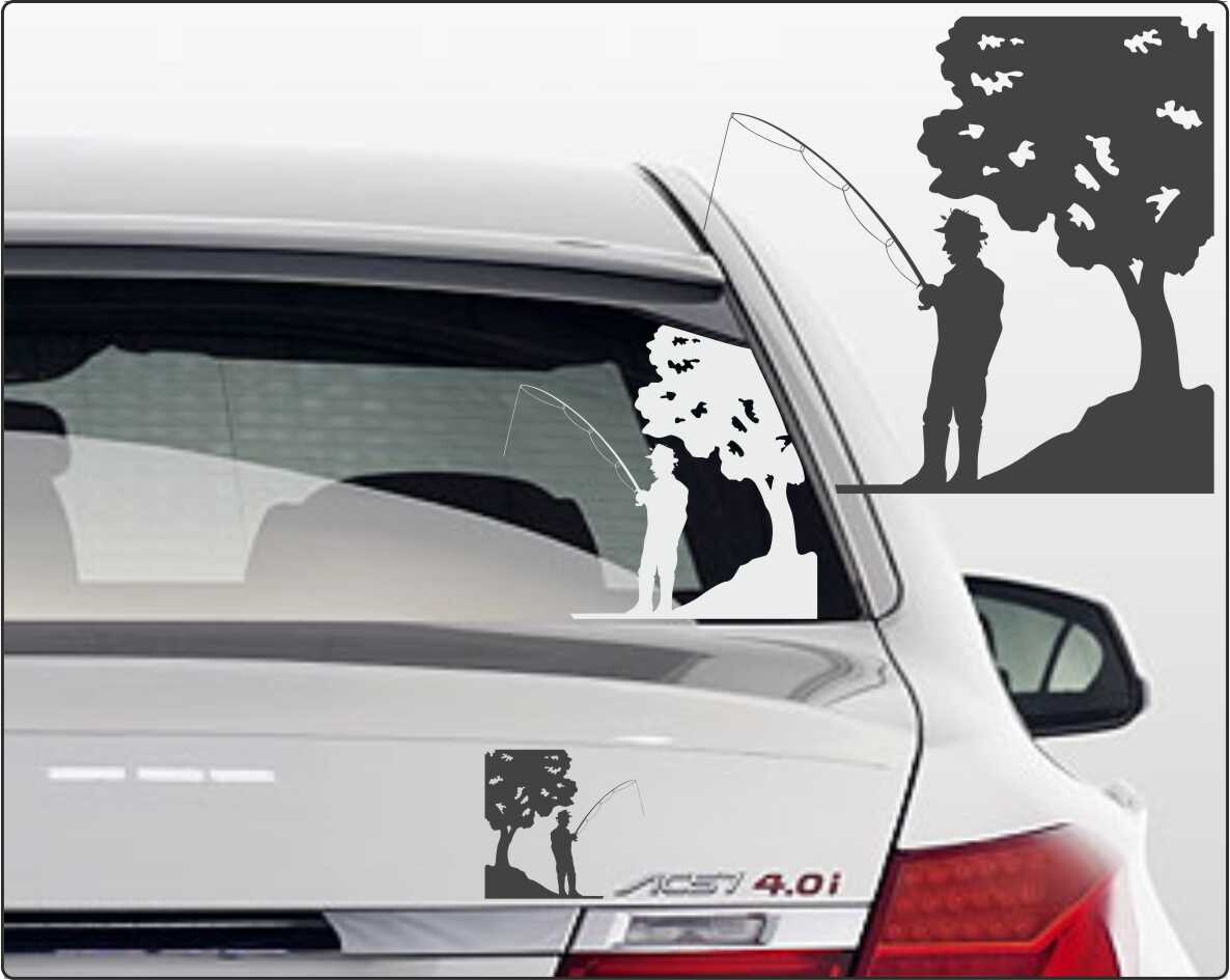 Autoaufkleber angeln