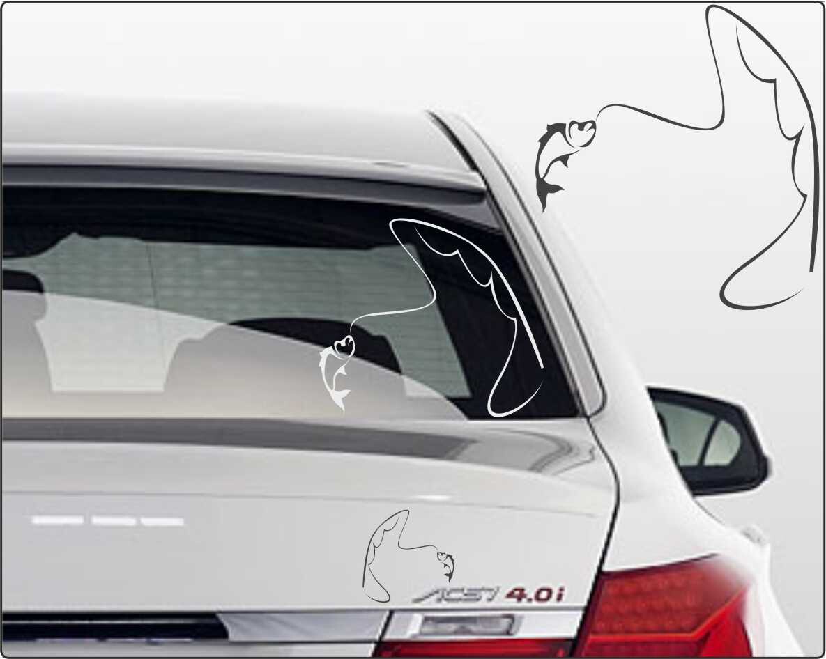 Angelaufkleber für Autos