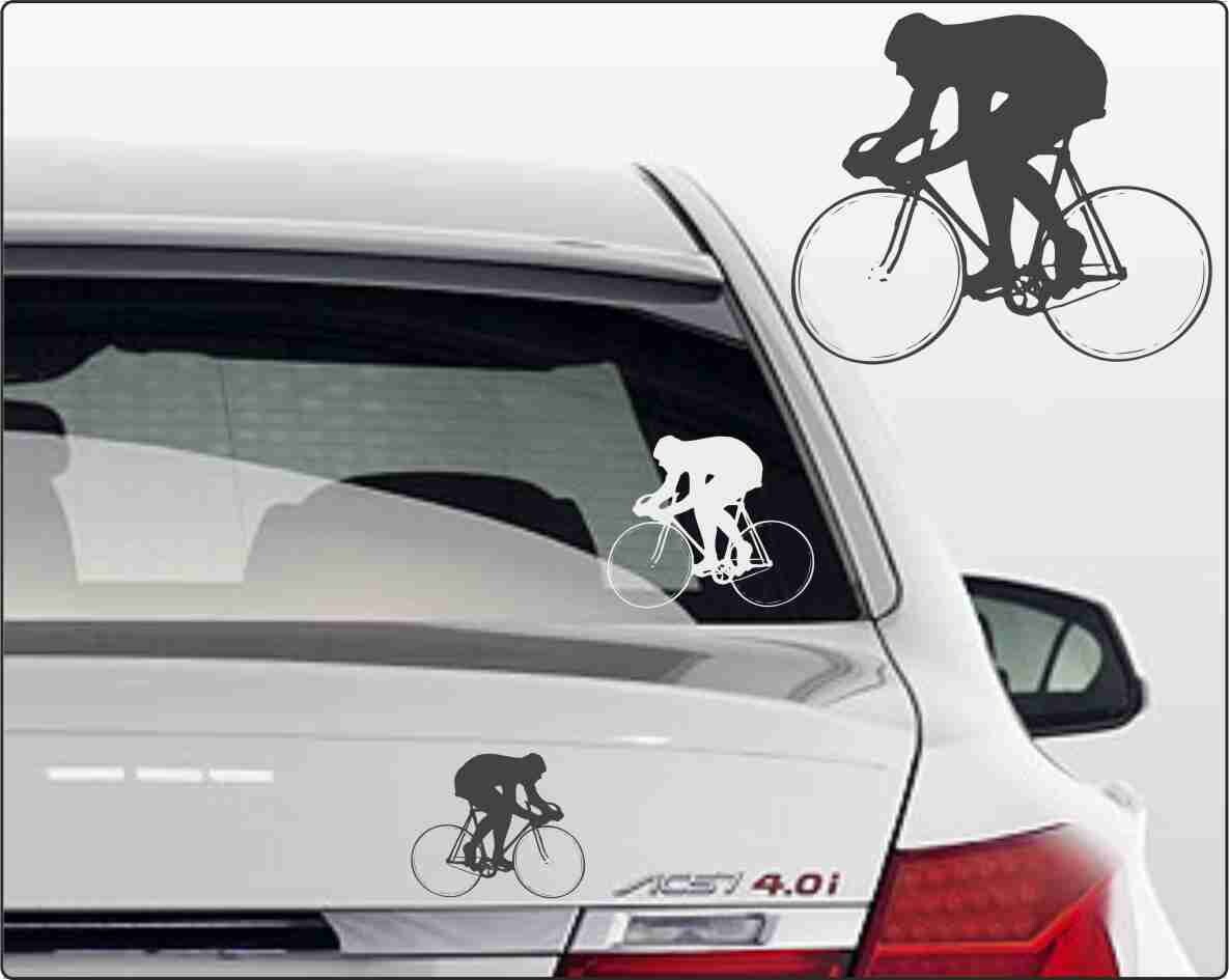 Aufkleber Rennradfahrer