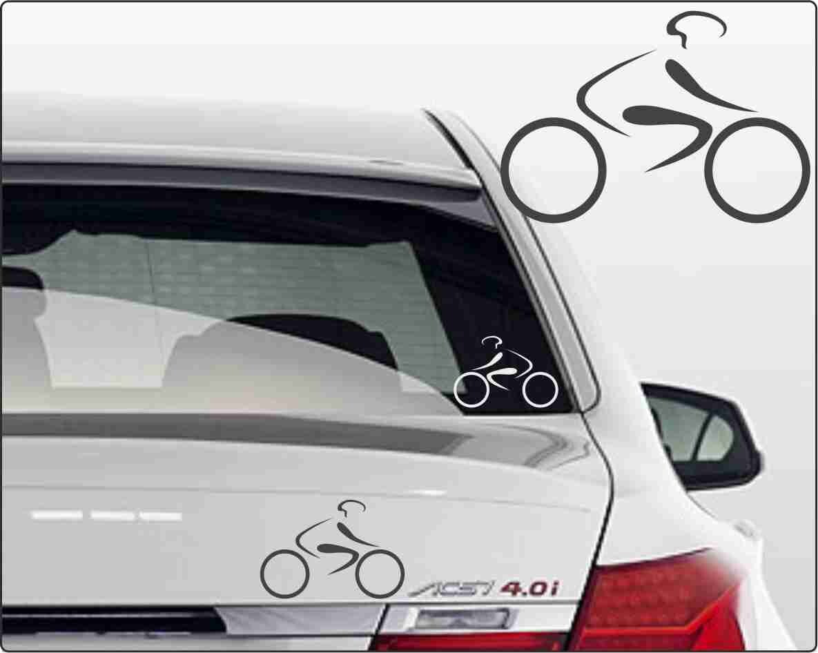 Radsportaufkleber für Autos