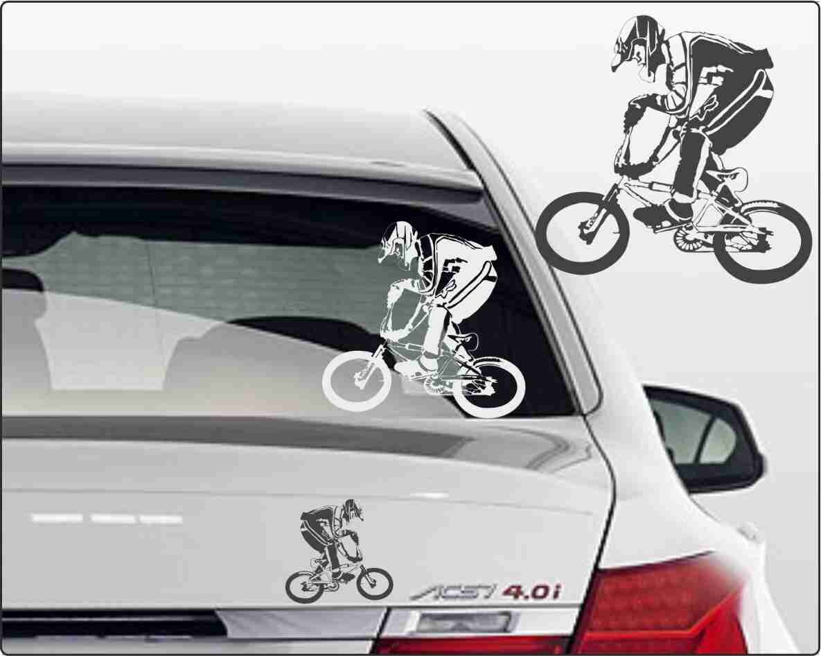 BMX Autoaufkleber
