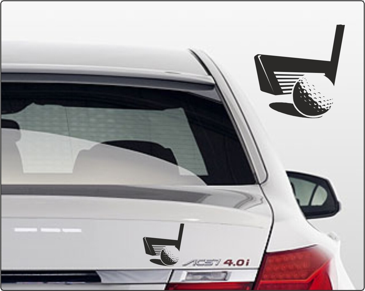 Autoaufkleber golfsport