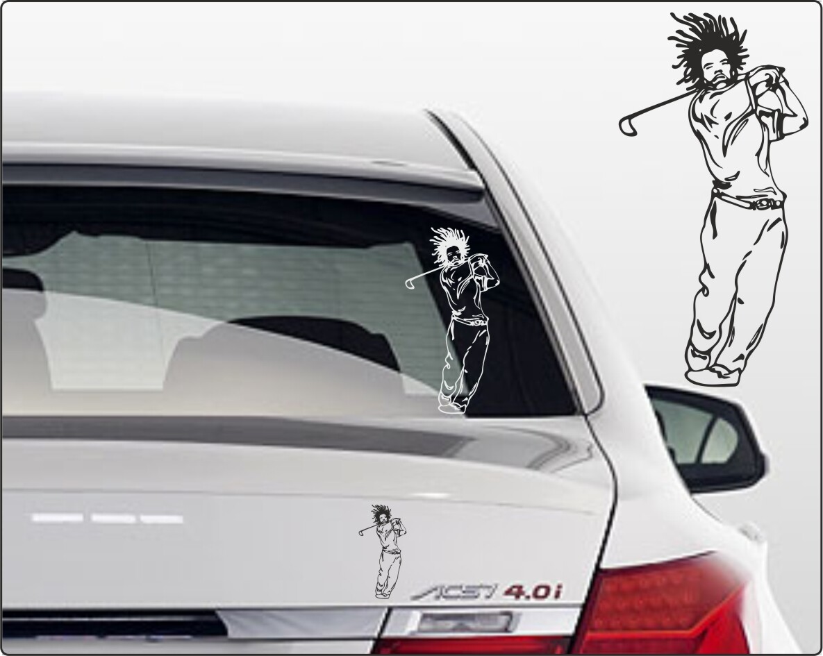 Aufkleber Golfer Sticker