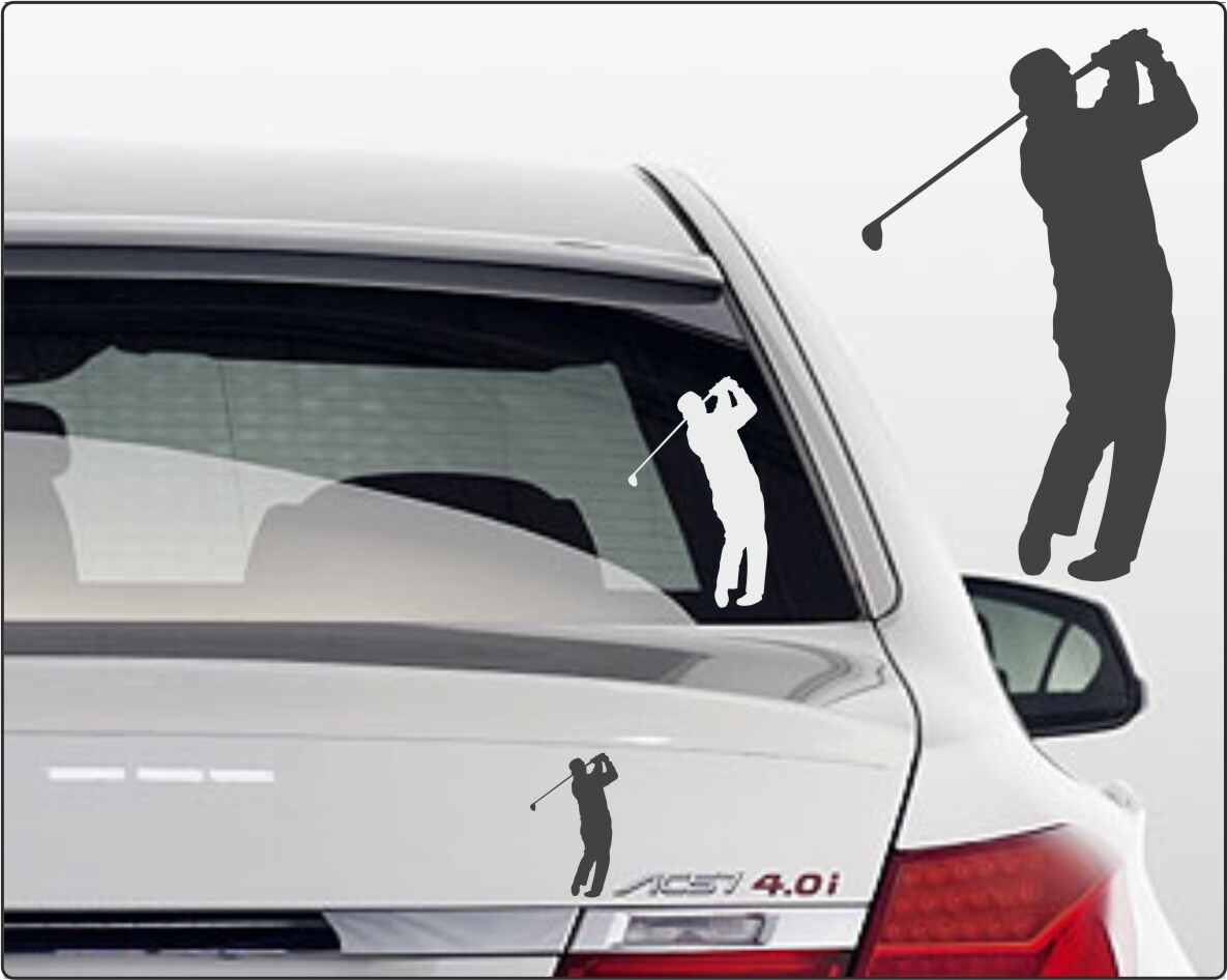 Golfer Aufkleber fürs Auto