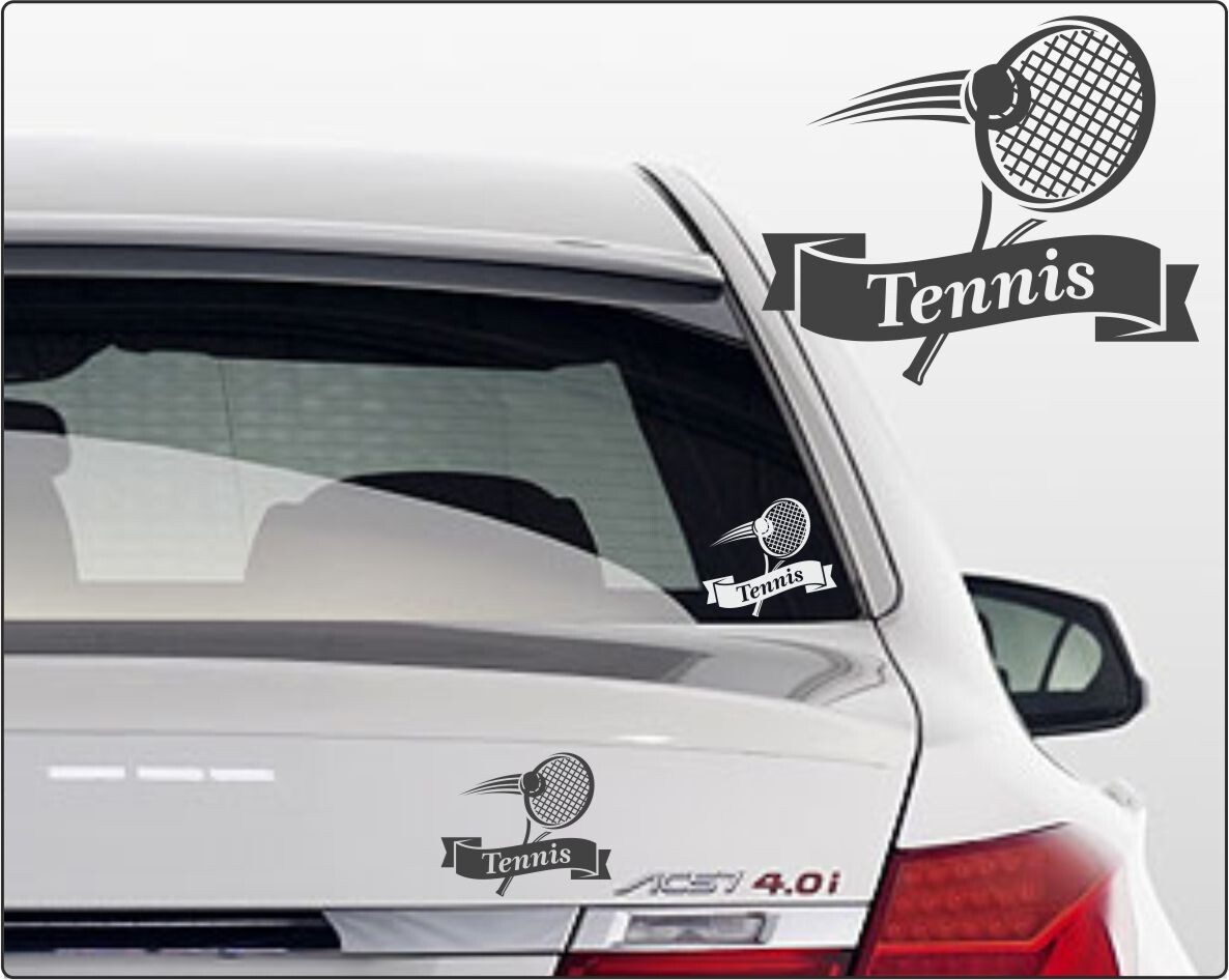 Aufkleber Tennisschläger
