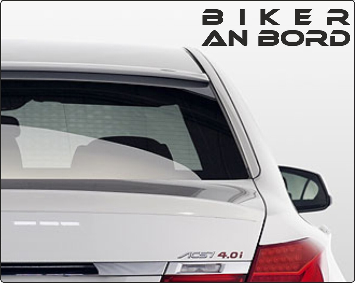 on board Aufkleber Biker an bord