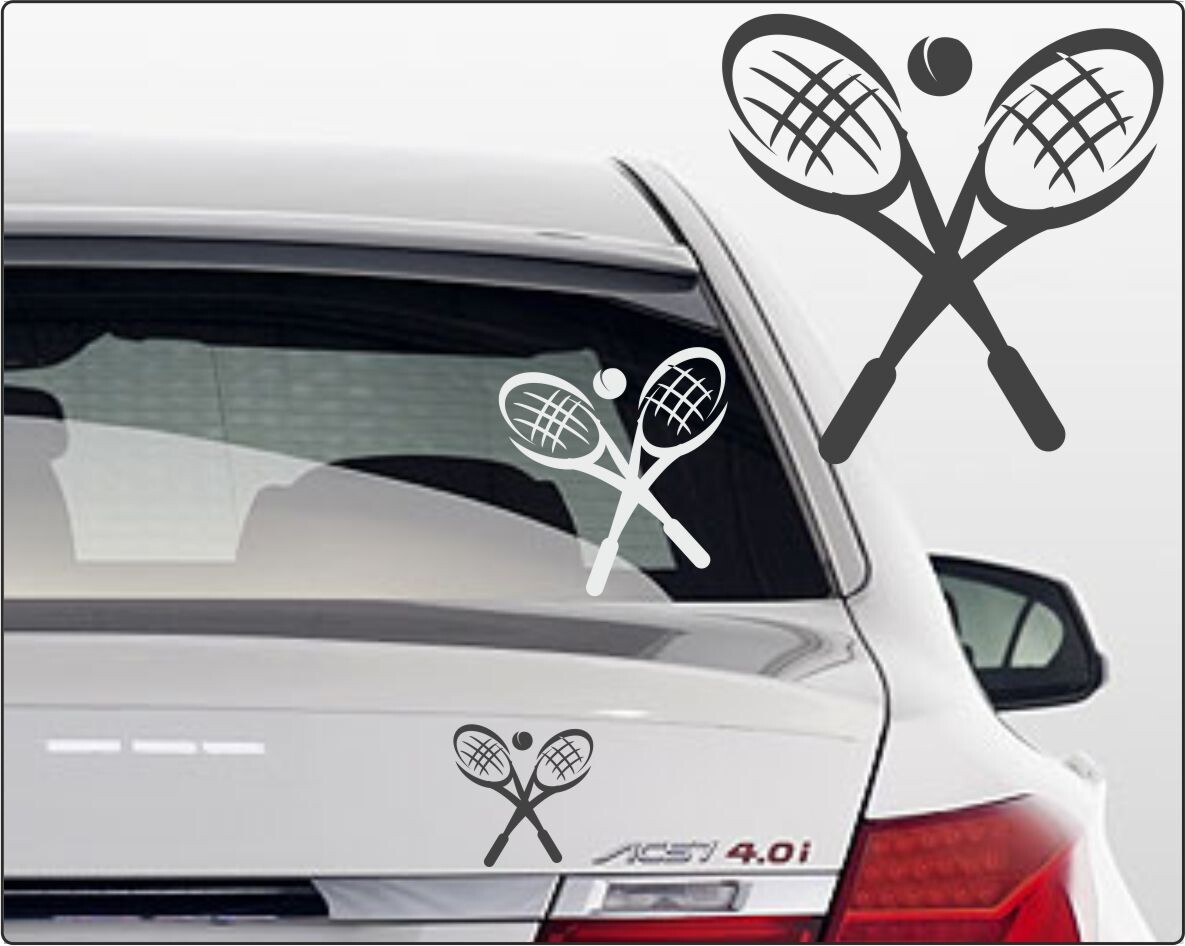 Autoaufkleber Tennisschläger