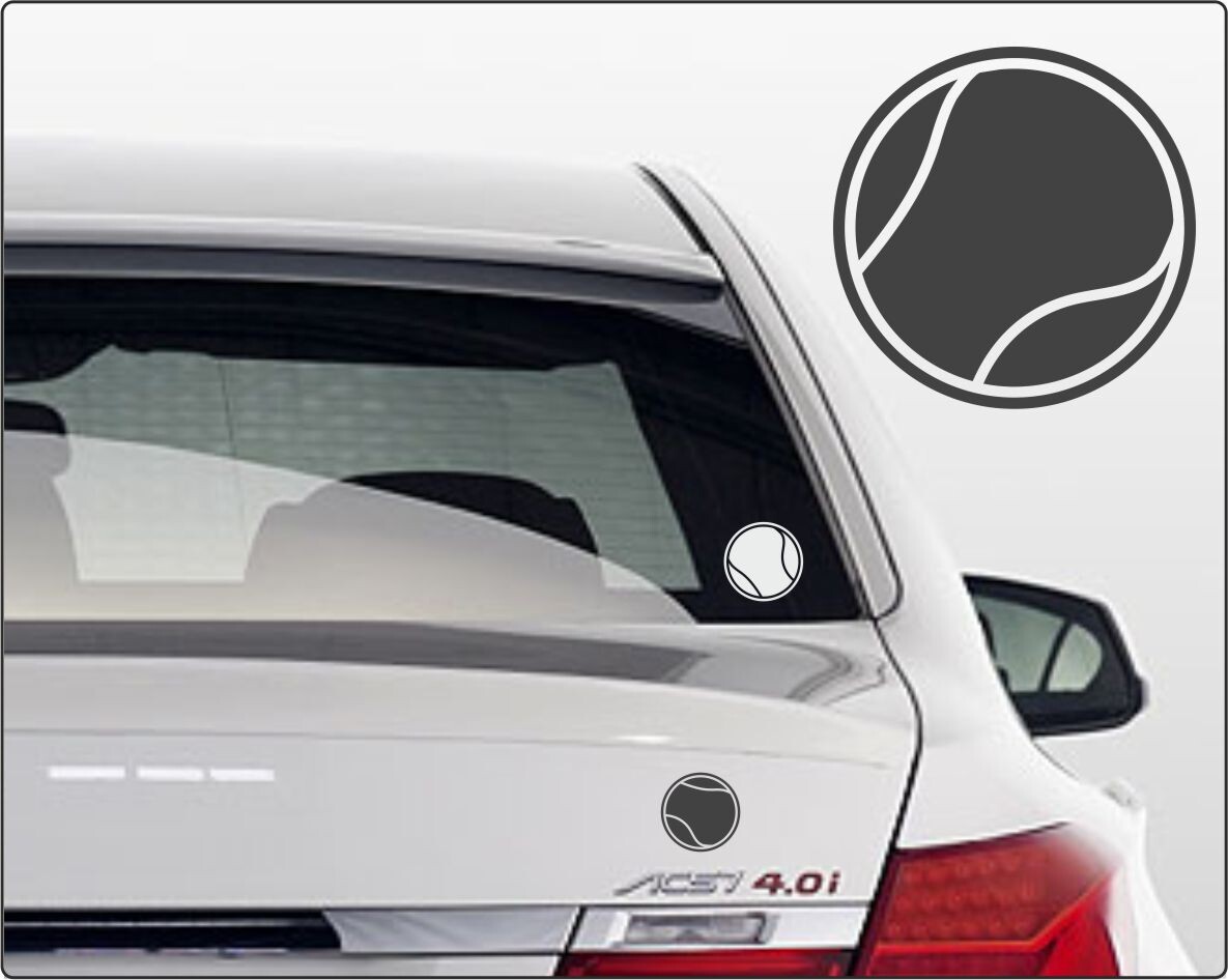 Aufkleber Tennisball