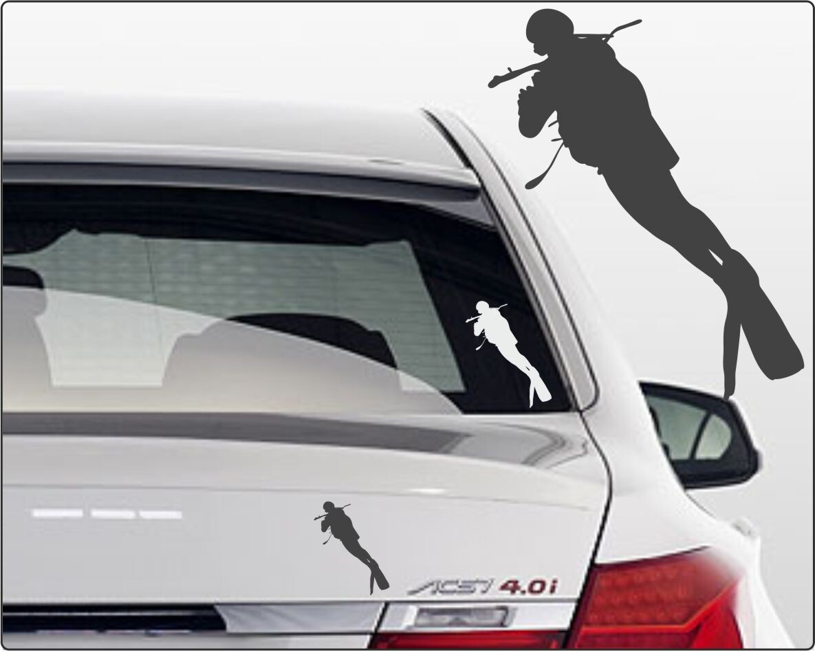 Taucher Aufkleber für Autos