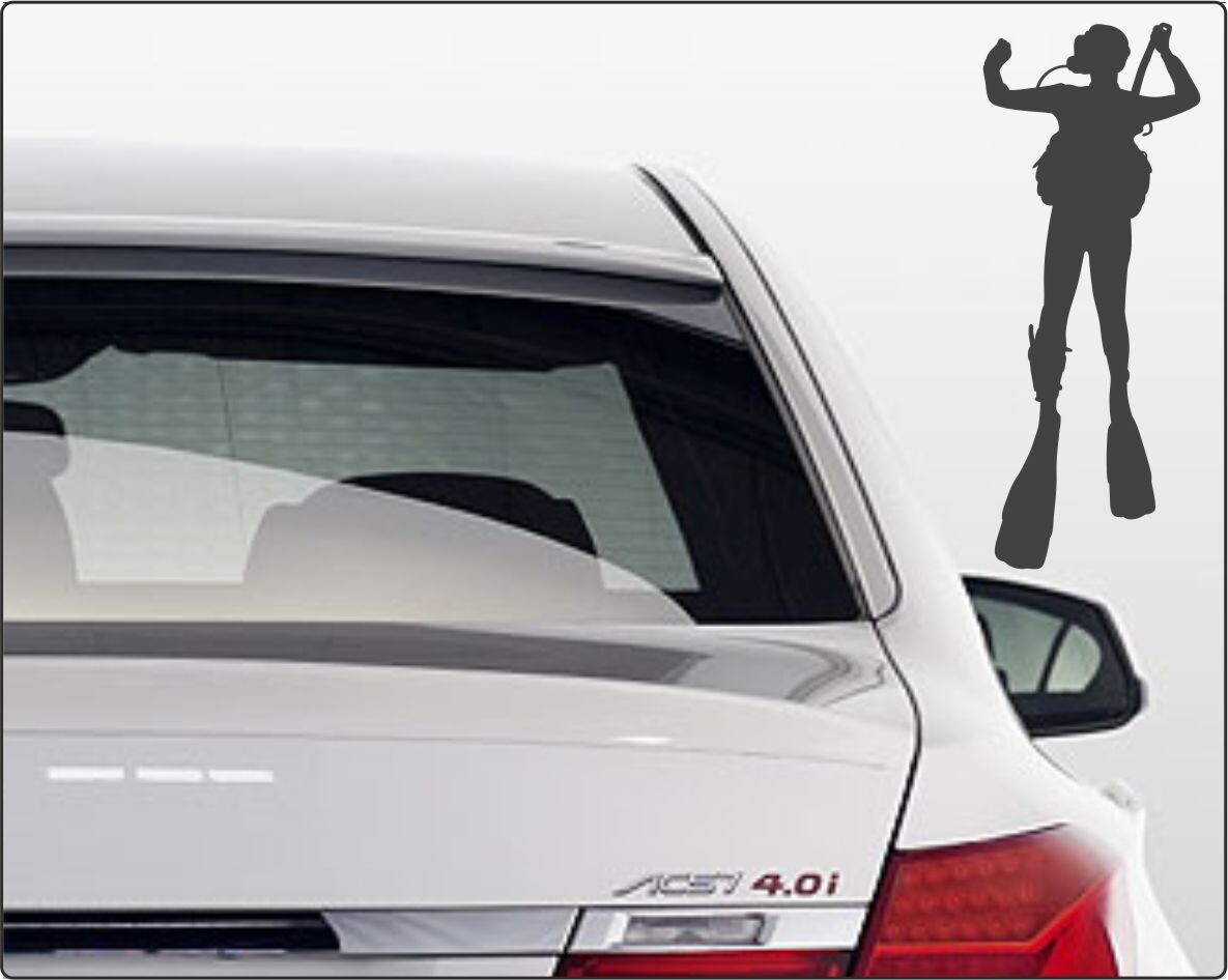 Aufkleber Tauchsport Autoaufkleber