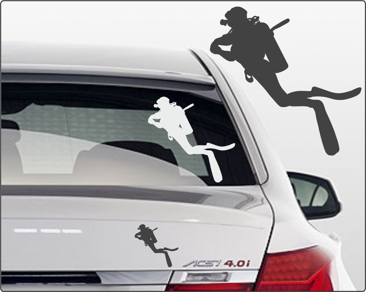 Taucher Autoaufkleber