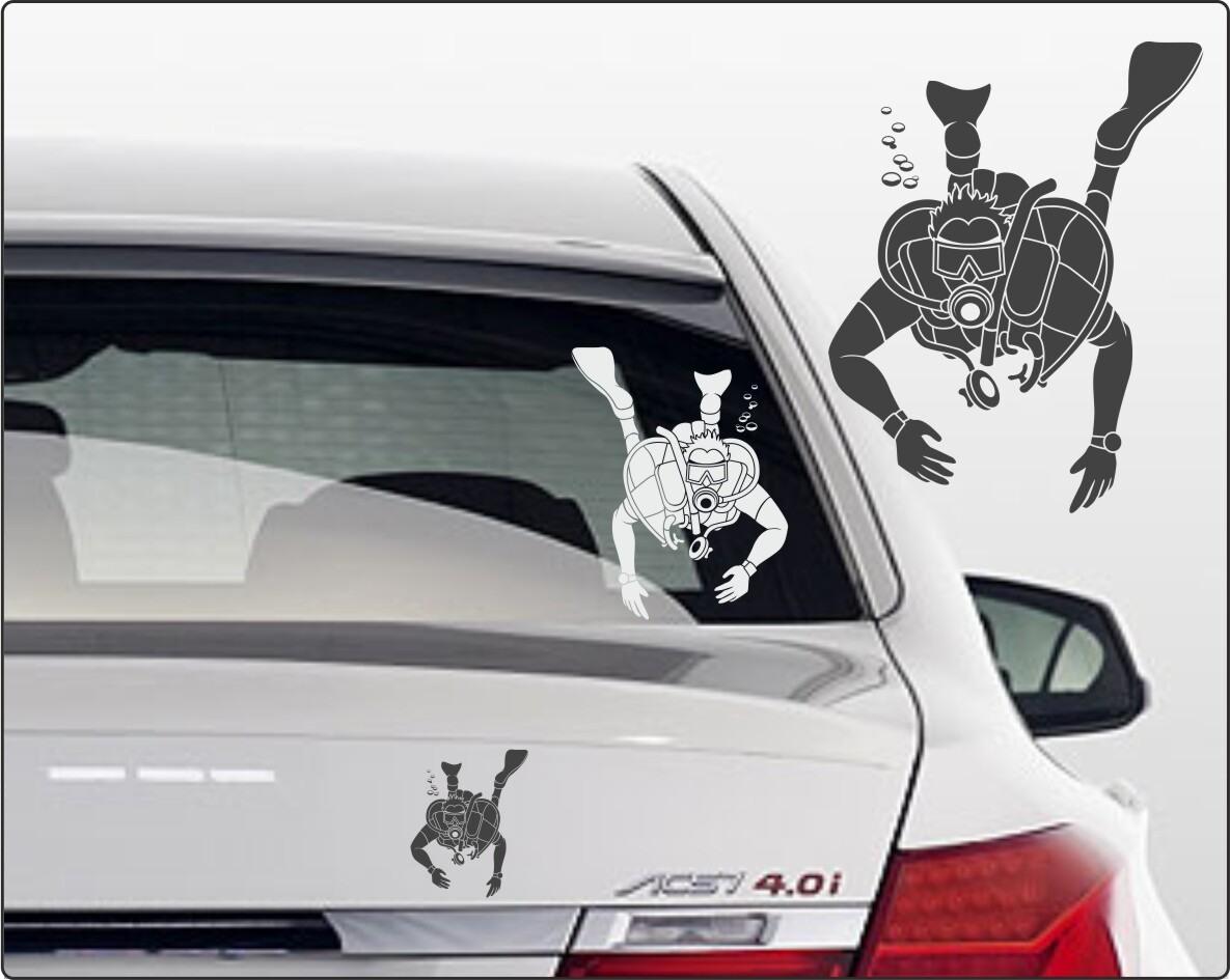 Autoaufkleber tauchen