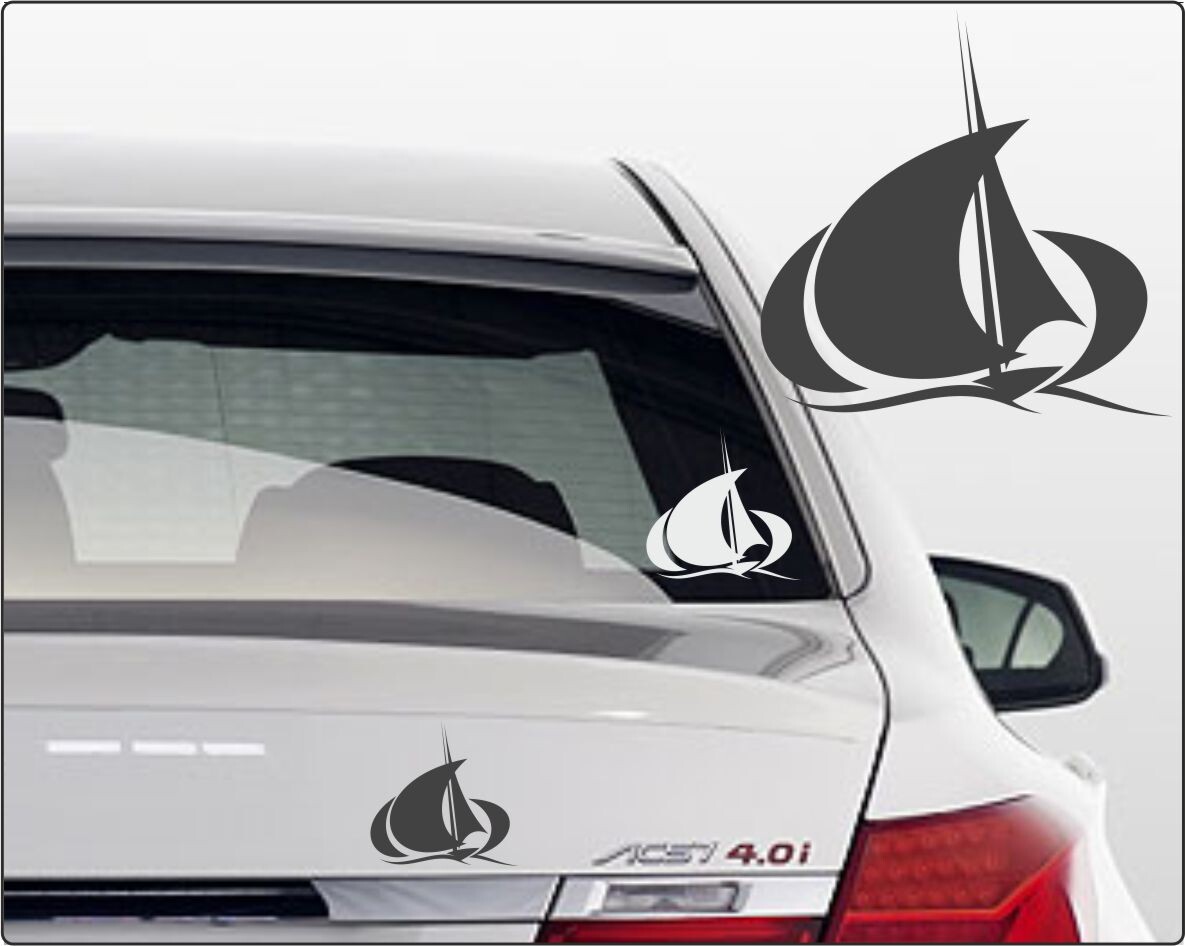 Aufkleber Segelboote