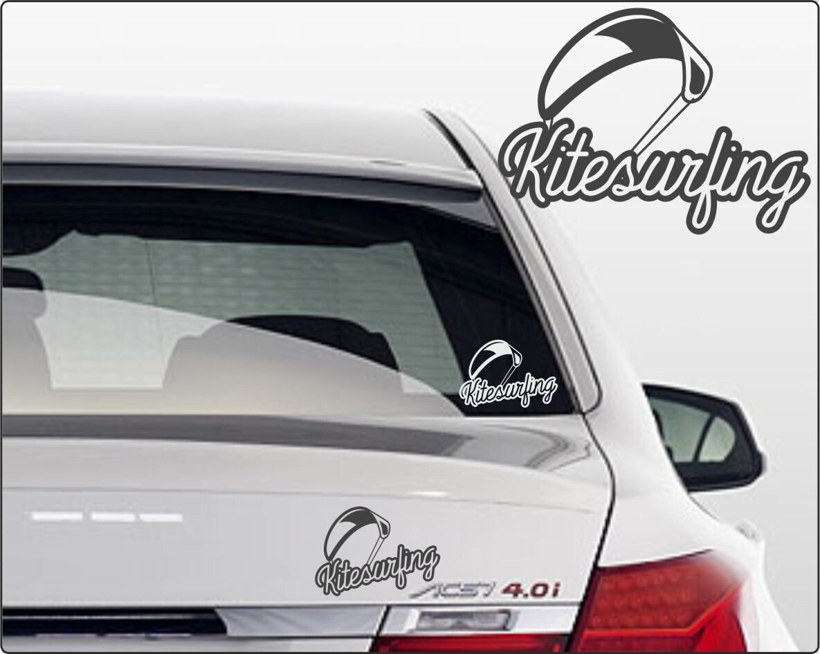 Autoaufkleber Kiteboarding kiteboarden