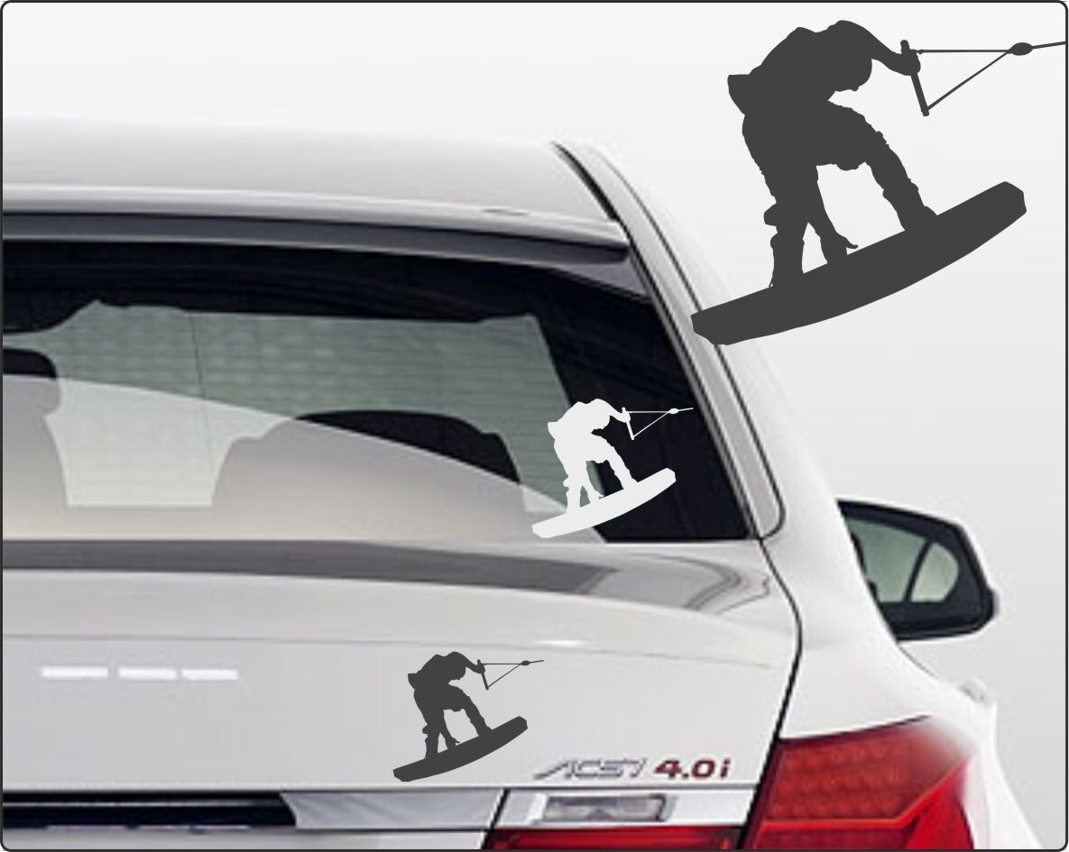 Wakeboarder Autoaufkleber