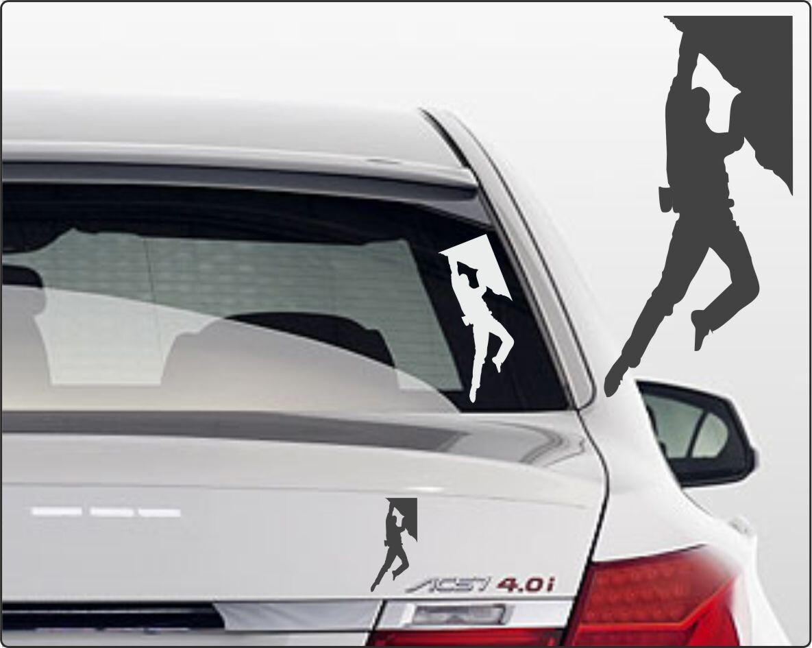 Autoaufkleber climbing klettern