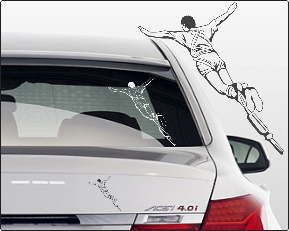 Aufkleber bungee jumping Autoaufkleber