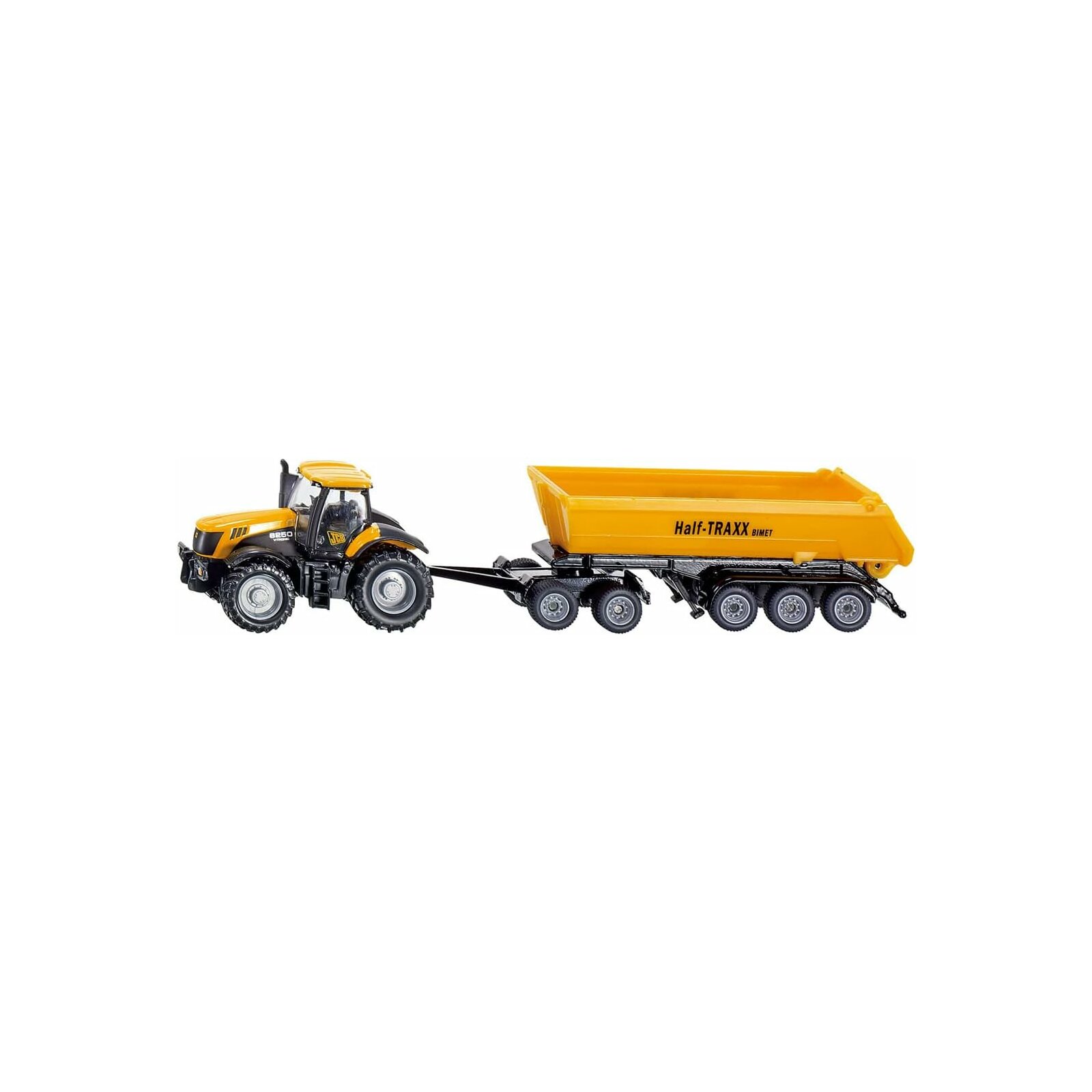 SIKU - JCB Traktor mit Dolly und Kippmulde