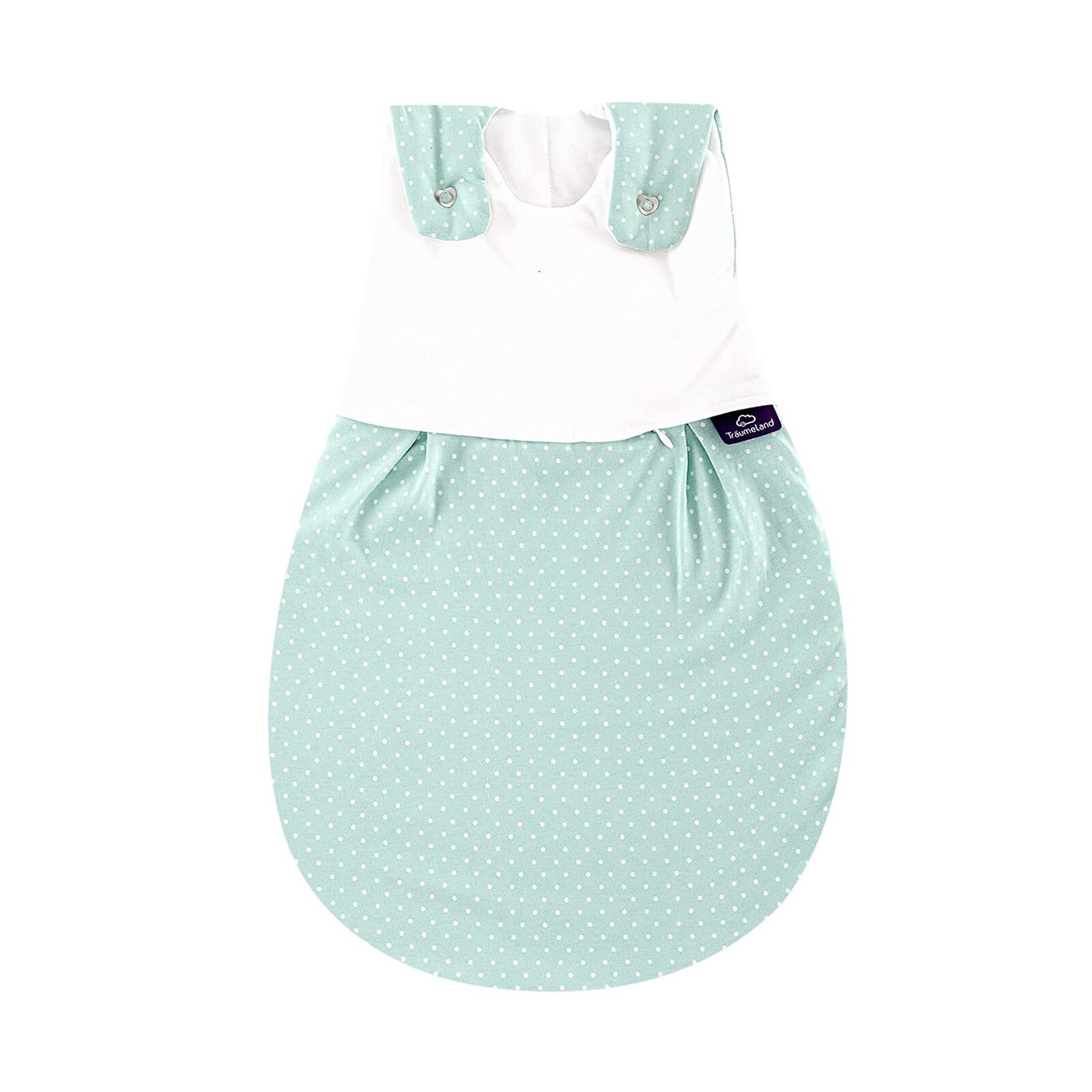 Träumeland - Baby-Ganzjahresschlafsack LIEBMICH Pünktchen mint Gr. 56/62 (A)