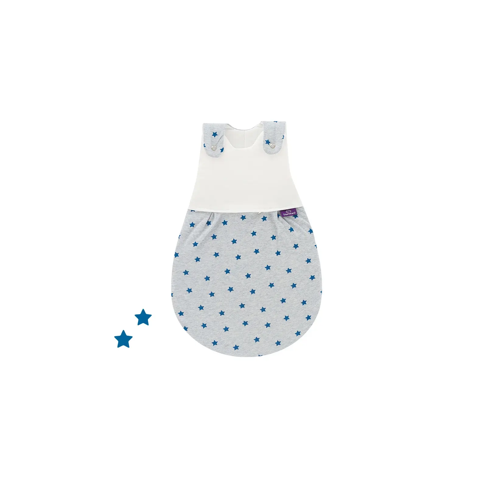 Träumeland - Baby-Ganzjahresschlafsack (TOG 2,5) LIEBMICH Sternentraum blau Gr. 68/74