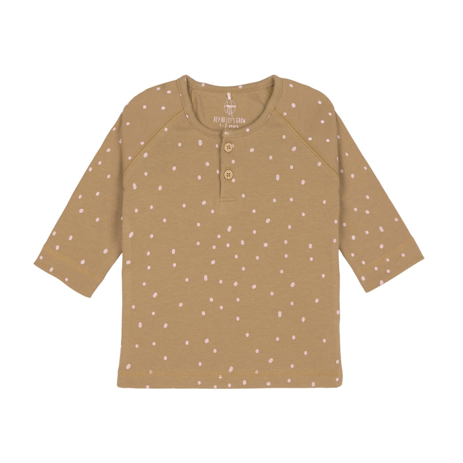 Lässig - Baby Langarmshirt, Dots Curry, 74/80 (A)