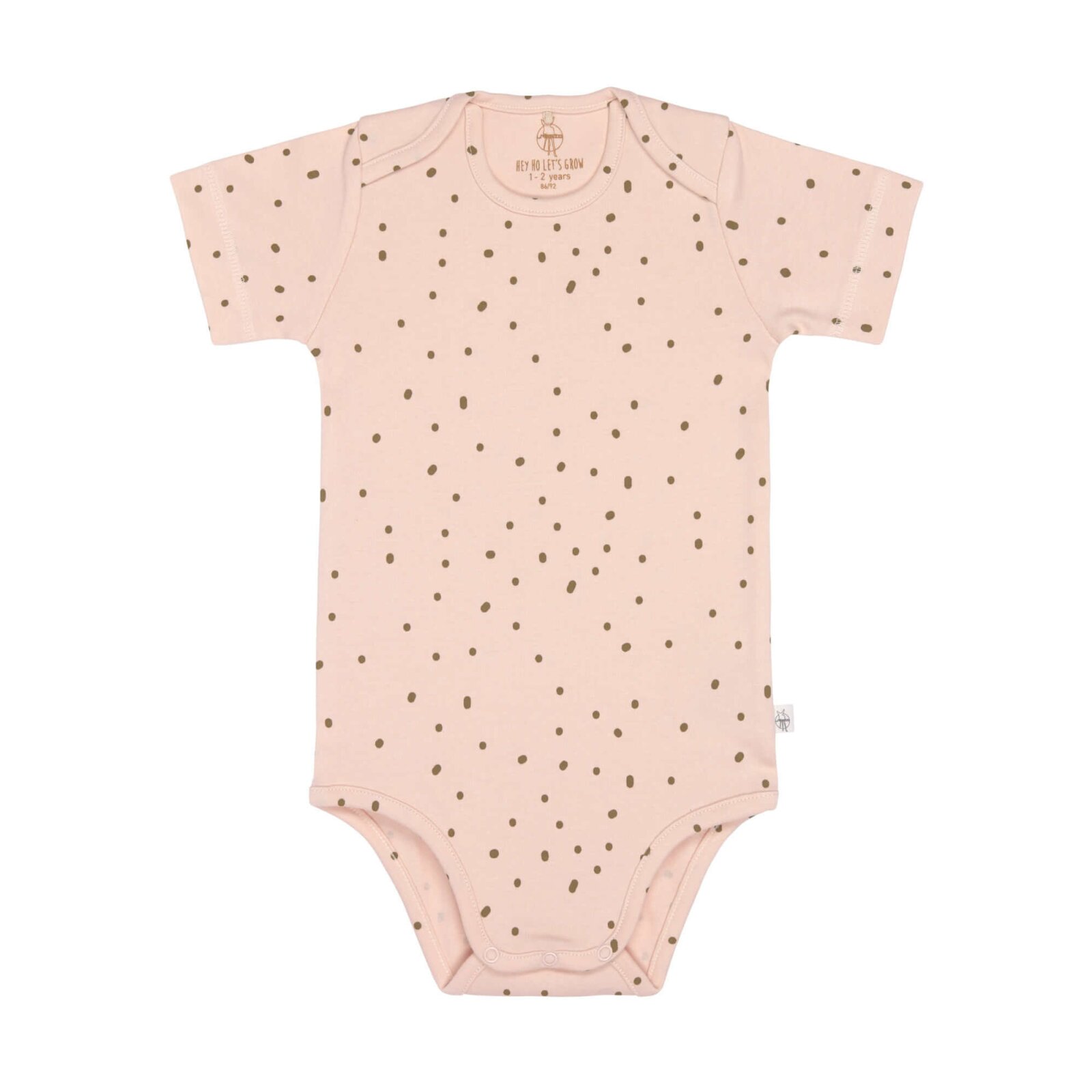 Lässig - Kurzarm-Body aus Bio-Baumwolle, Pink, gepunktet, Gr. 74-80 (A)