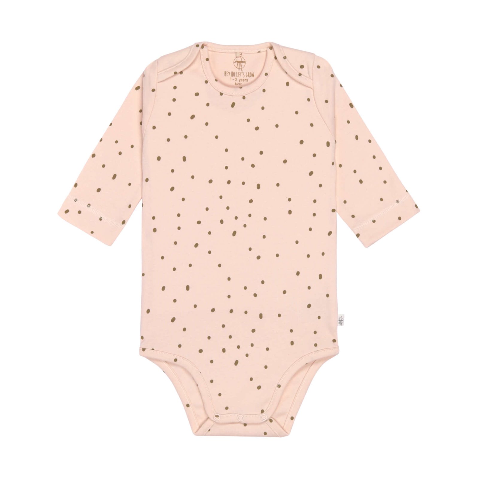 Lässig - Langarm-Body aus Bio-Baumwolle, Pink, gepunktet, Gr. 74-80 (2)