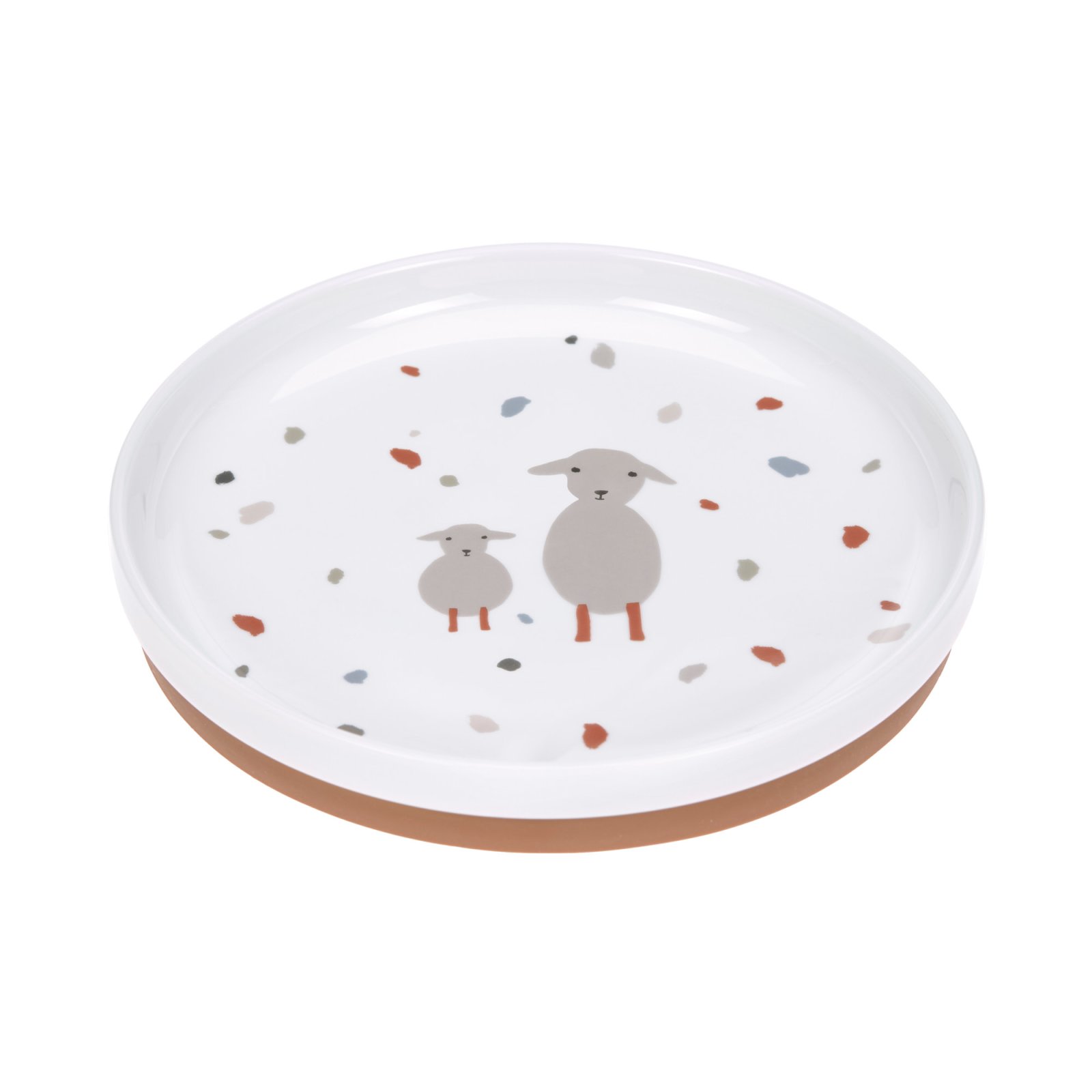 Lässig - Teller Porzelan/Silikon SCHAF (3)