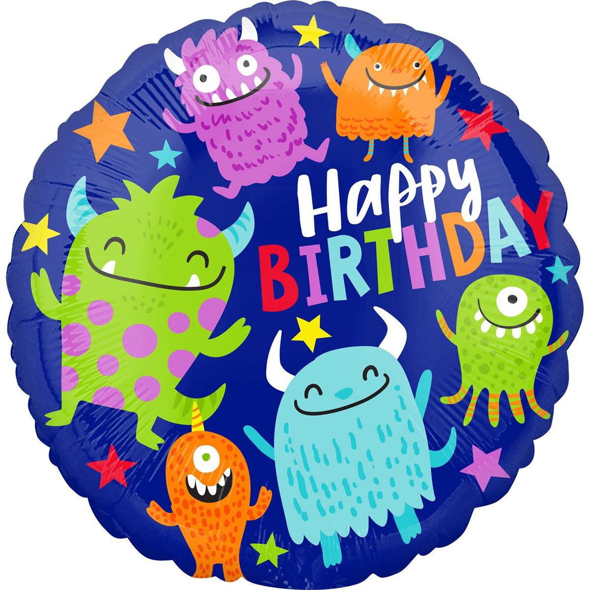 Amscan - Folienballon 'Happy Birthday Happy little Monster' (5)