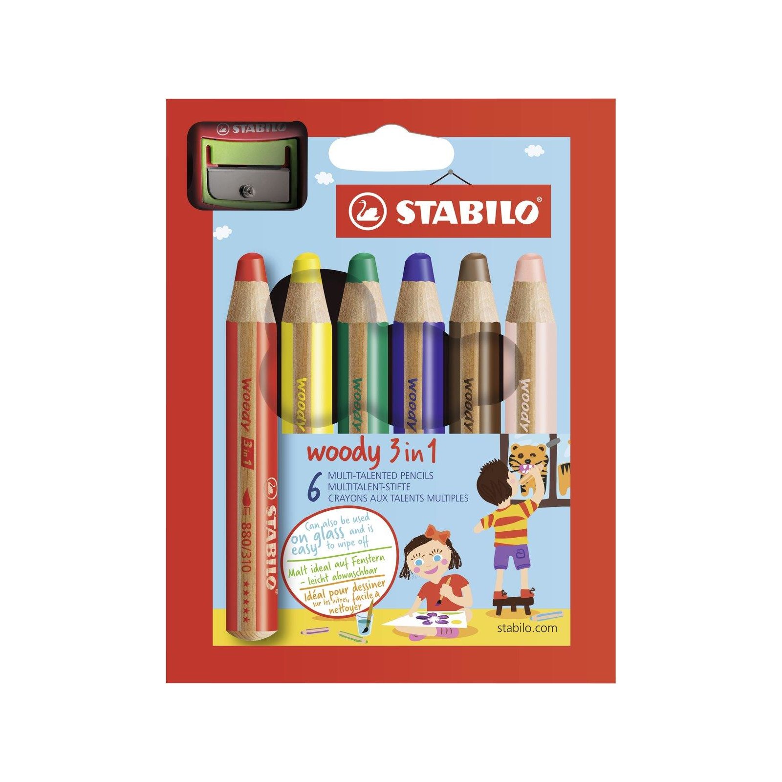 Stabilo - Woody 3 in 1 + Spitzer