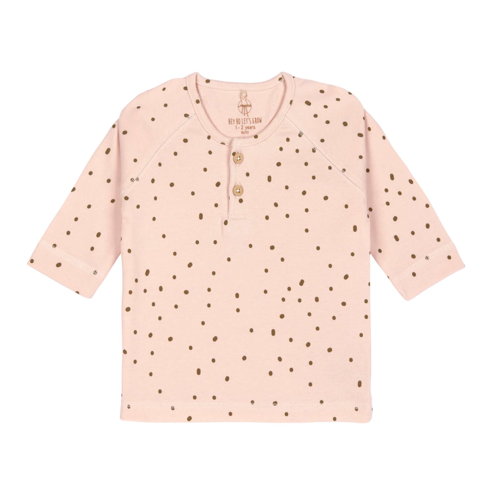 Lässig - Baby Langarmshirt - Dots Powder Pink, Gr. 86/92