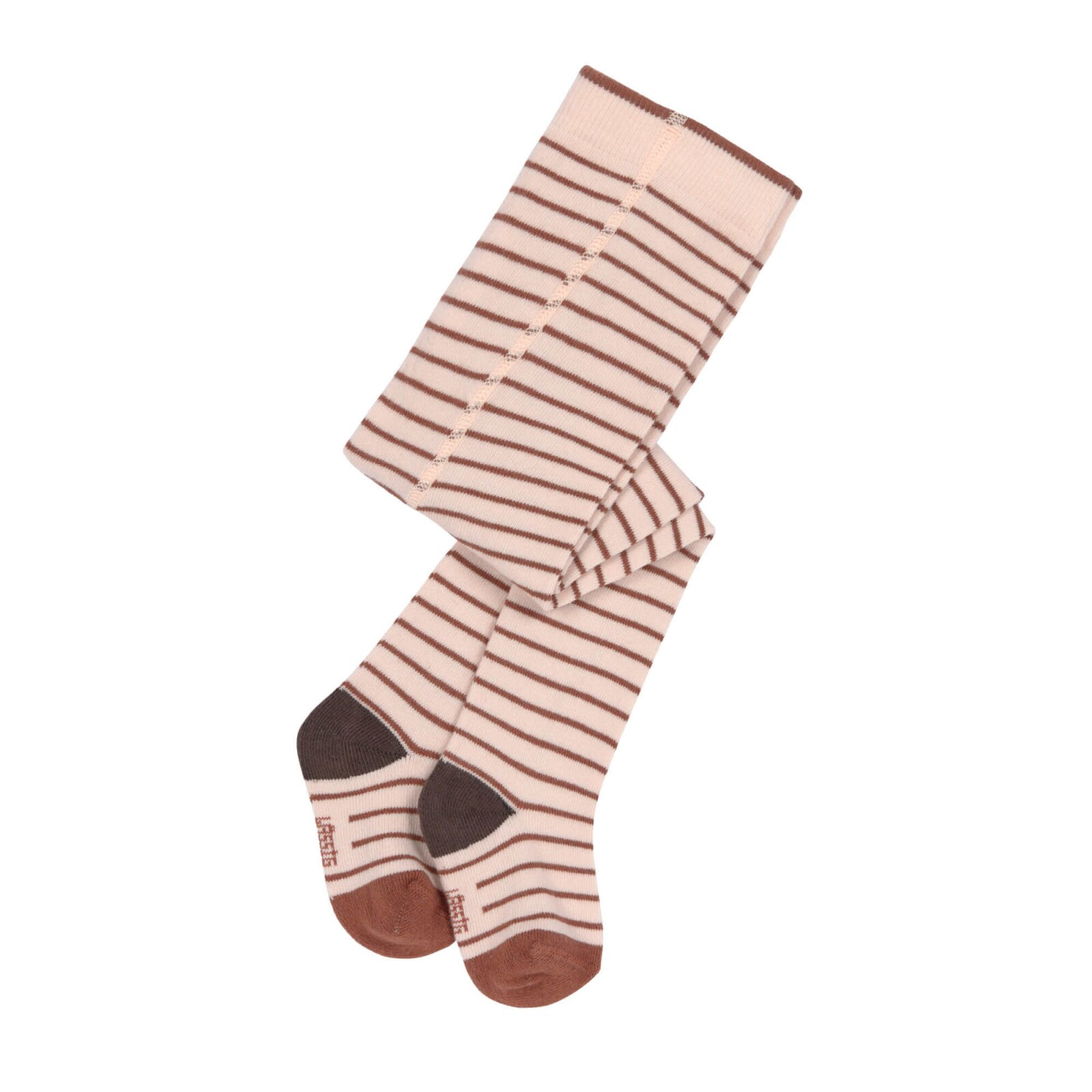Lässig - Strumpfhose - Tights GOTS, Tiny Farmer, Striped Orange Beige Gr. 86-92 (A)