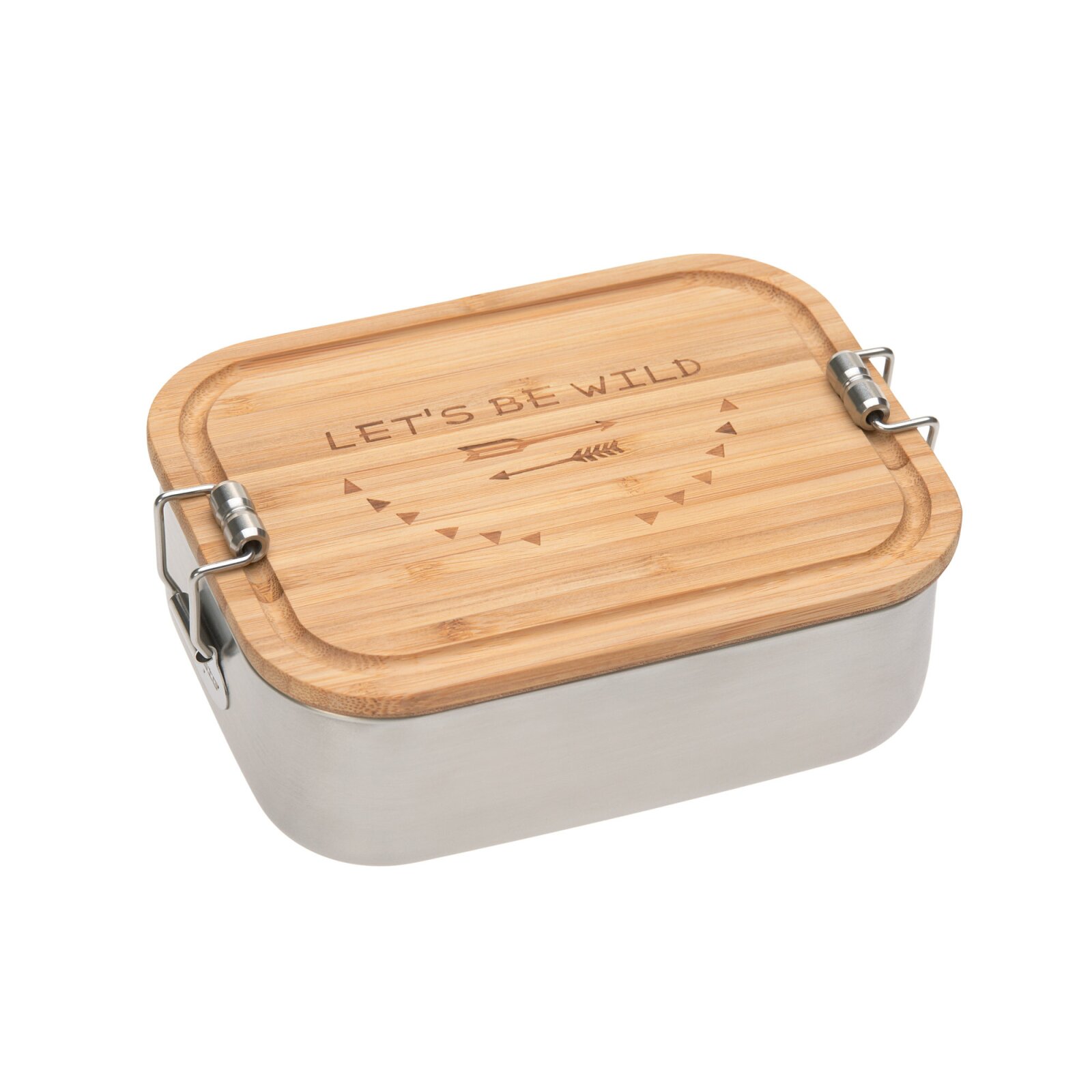 Lässig - Kinder Brotdose Edelstahl - Lunchbox, Adventure (A)