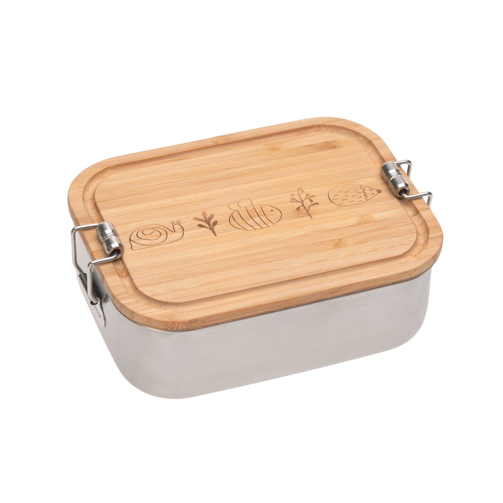 Lässig - Kinder Brotdose Edelstahl - Lunchbox, Garden Explorer (2)