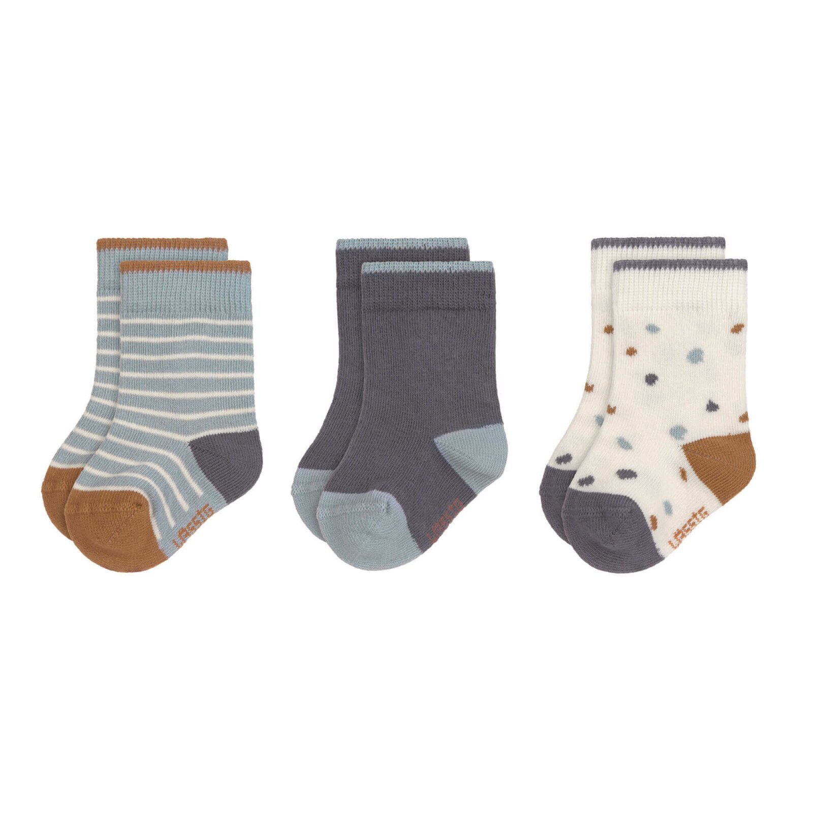 Lässig - Kinder-Socken (3er-Pack), Tiny Farmer Blue 12/14 (A)
