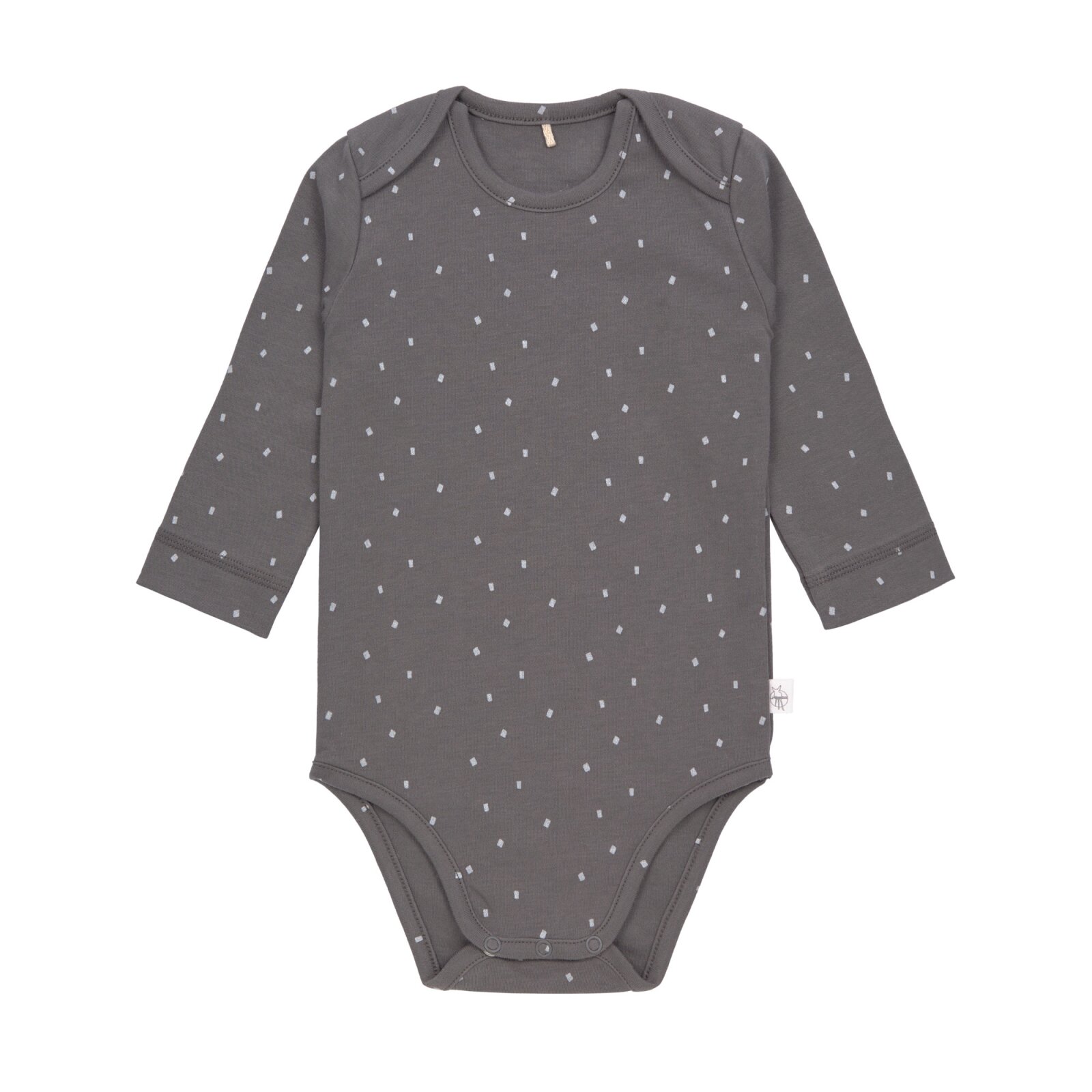 Lässig - Baby Body Kurzarm GOTS - Spots Anthracite Gr. 74/80 (2)
