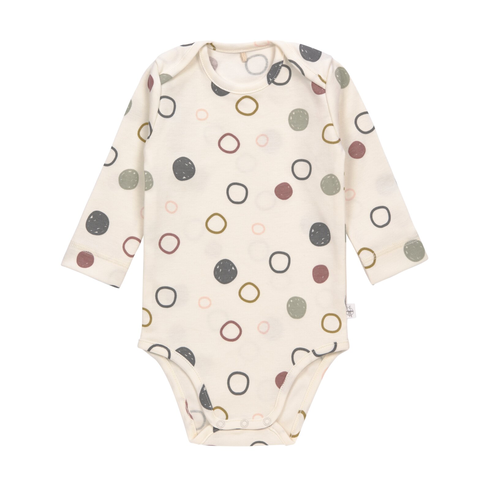 Lässig - Baby Body Langarm GOTS - Circles Offwhite Gr. 74/80 (2)