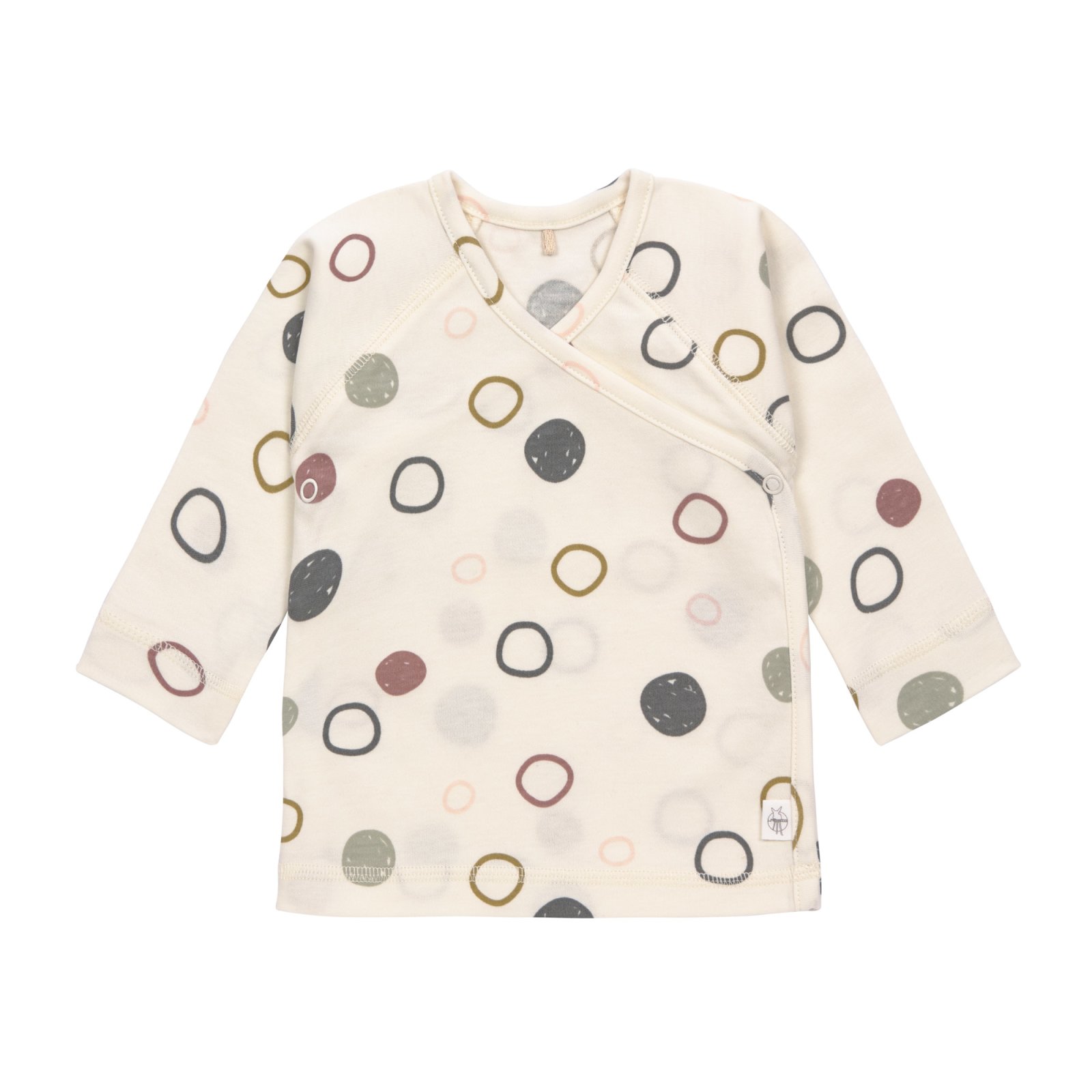 Lässig - Baby Wickelhemd, Circles Offwhite Gr. 50/56 (2)