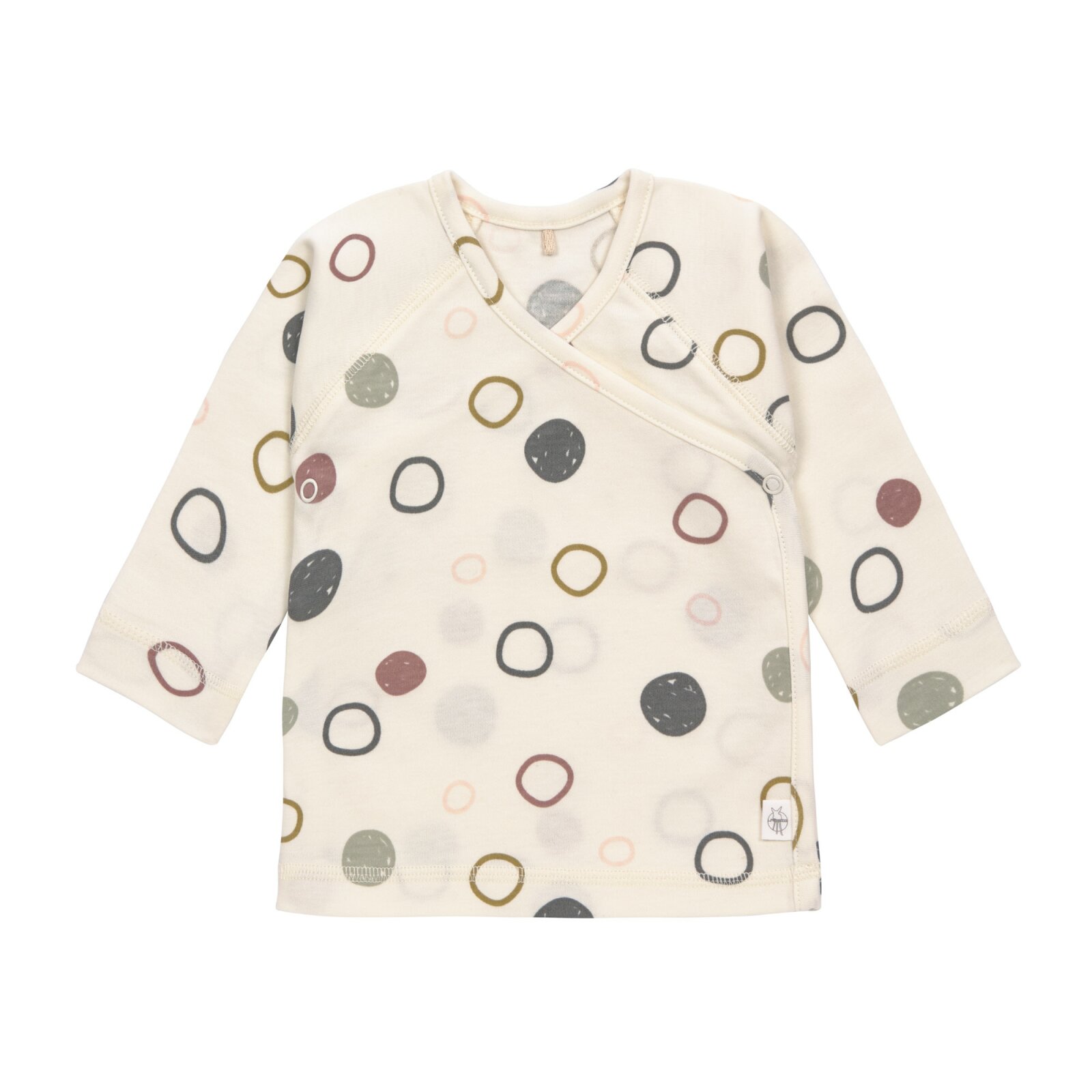 Lässig - Baby Wickelhemd, Circles Offwhite Gr. 62/68 (A)