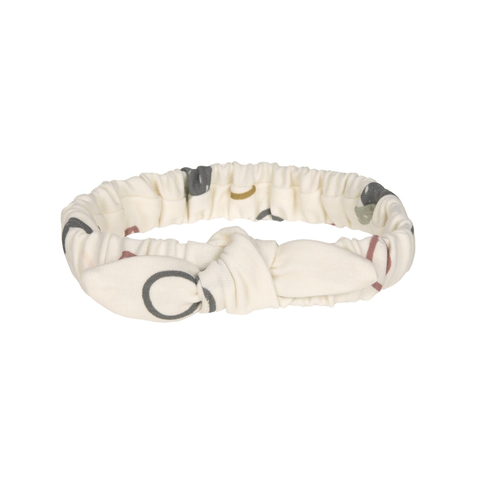 Lässig - Stirnband Baby GOTS - Cozy Colors, Circles Offwhite (2)