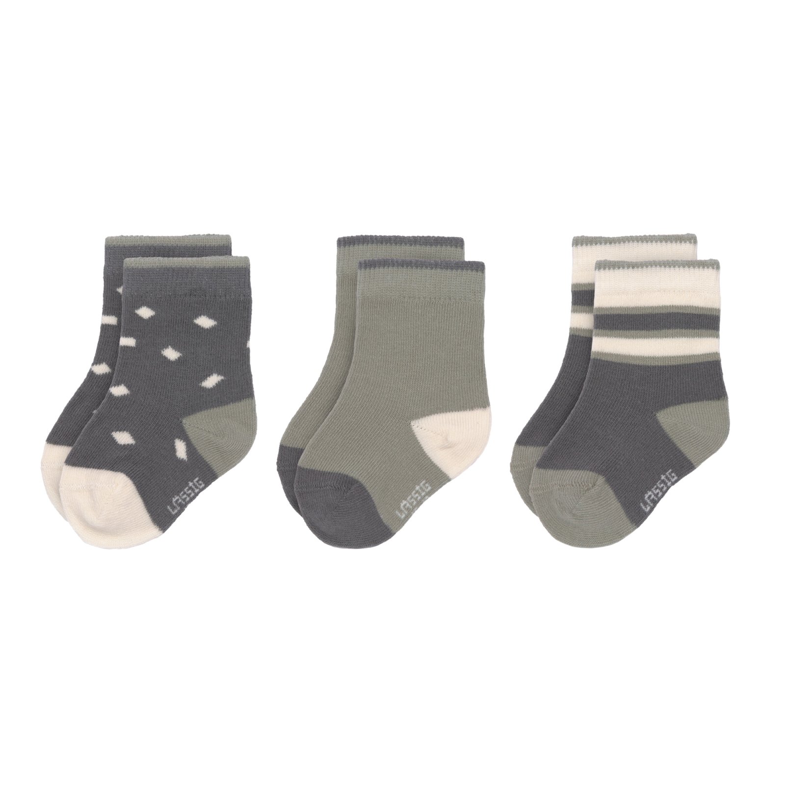 Lässig - Socken - GOTS ANTHRACITE/OLIVE Gr. 12-14 (2)