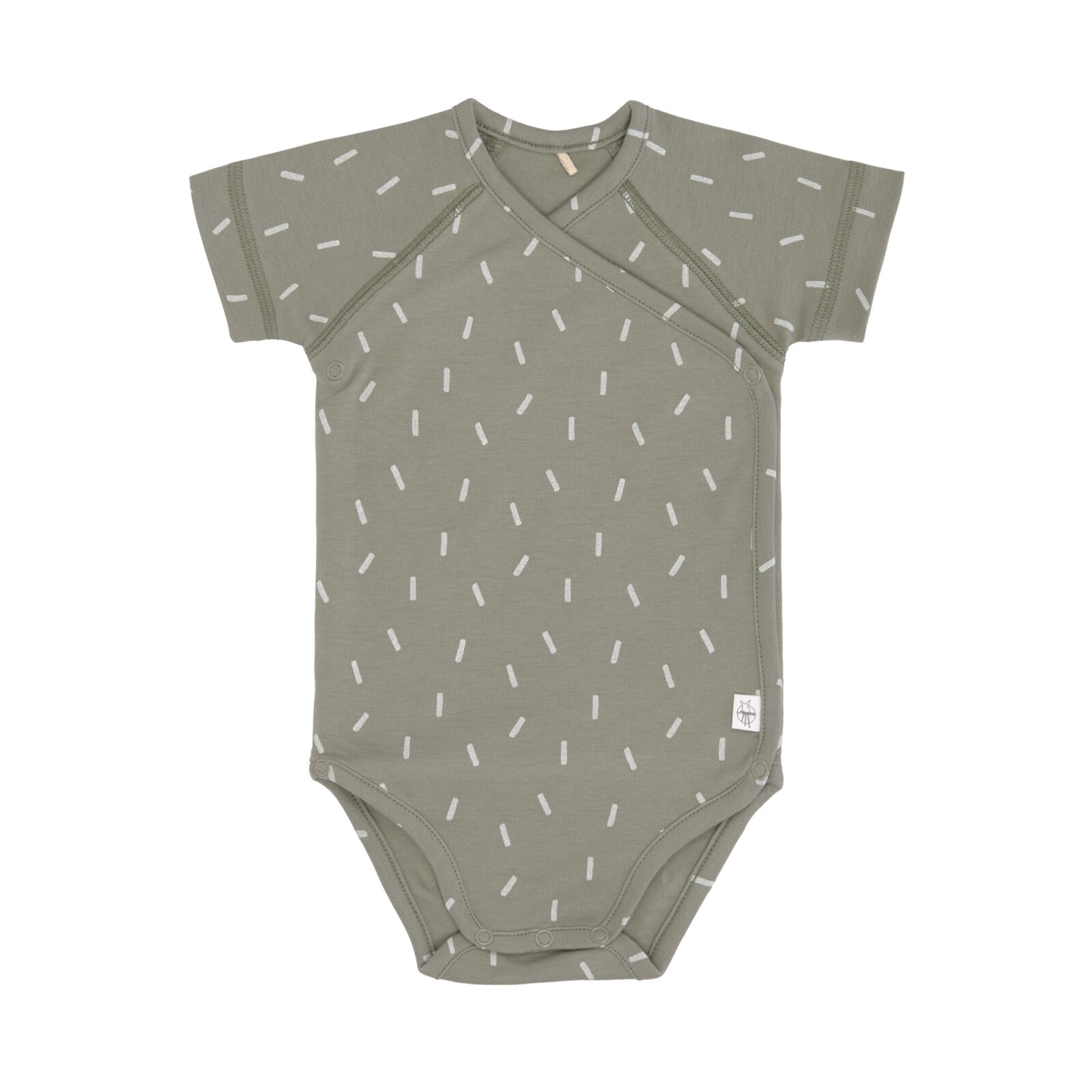 Lässig - Baby Body Kurzarm GOTS - Speckles olive Gr. 74/80 (2)