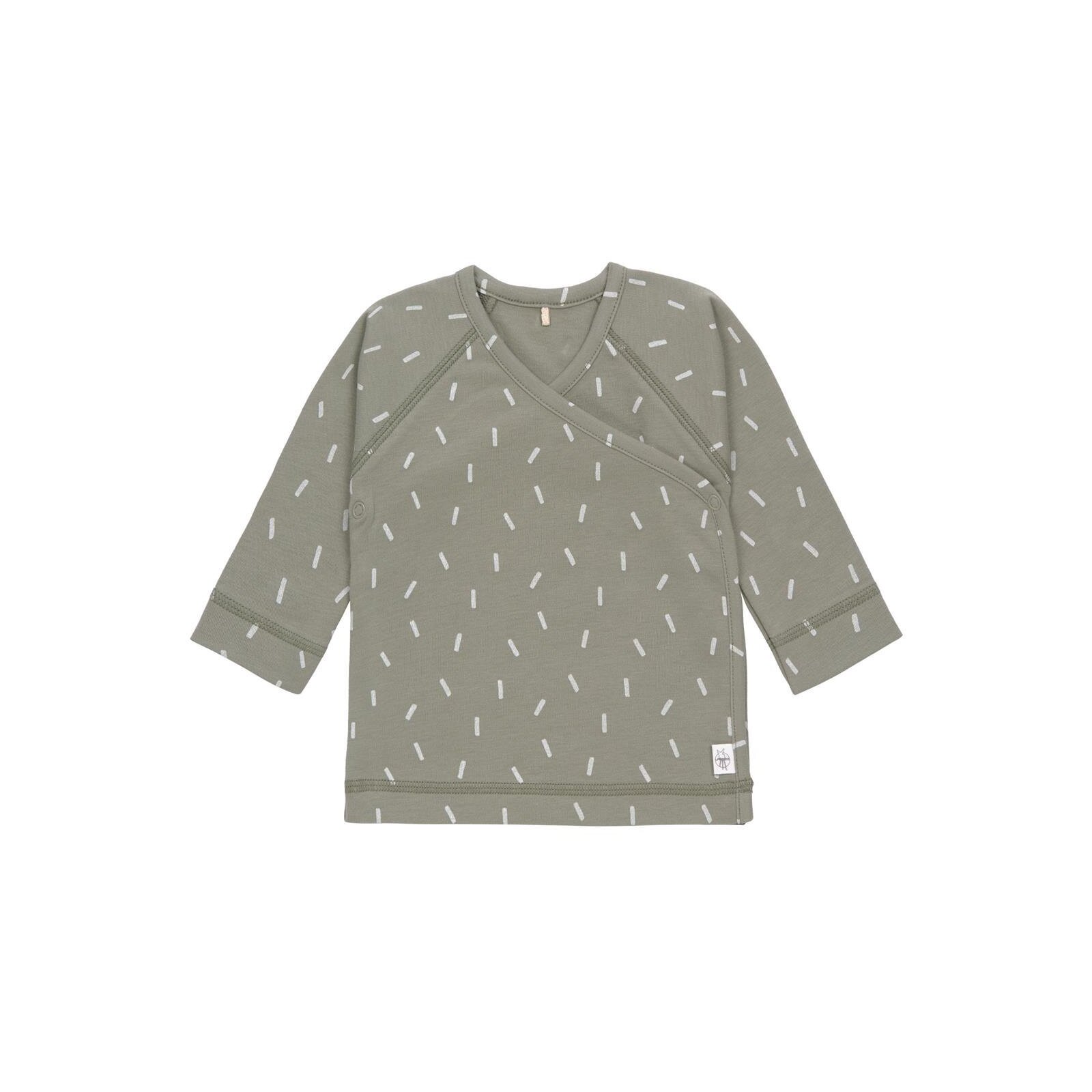 Lässig - Baby Wickelhemd, Speckles olive Gr. 62/68 (2)