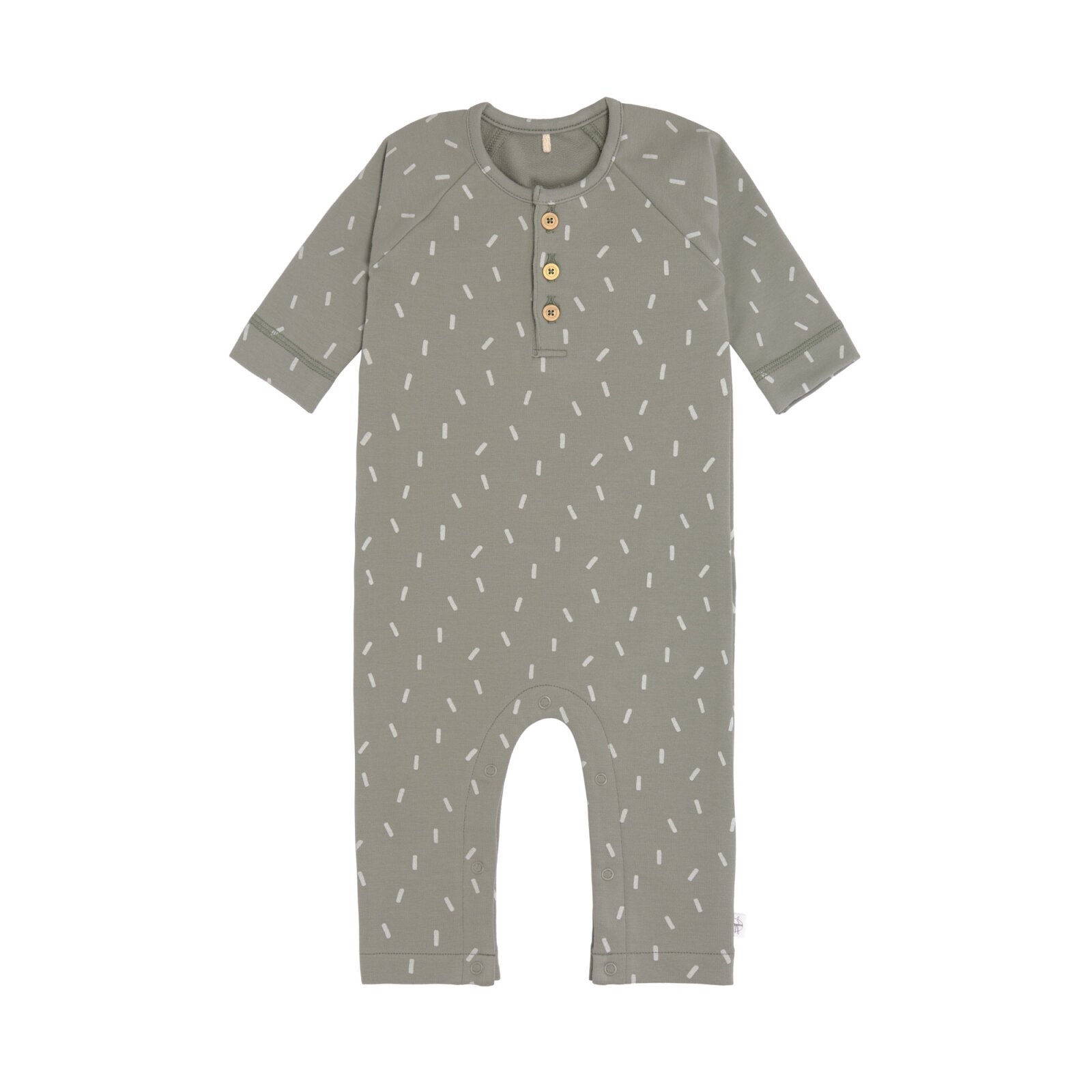 Lässig - Strampler Gr. 50-56 Speckles olive