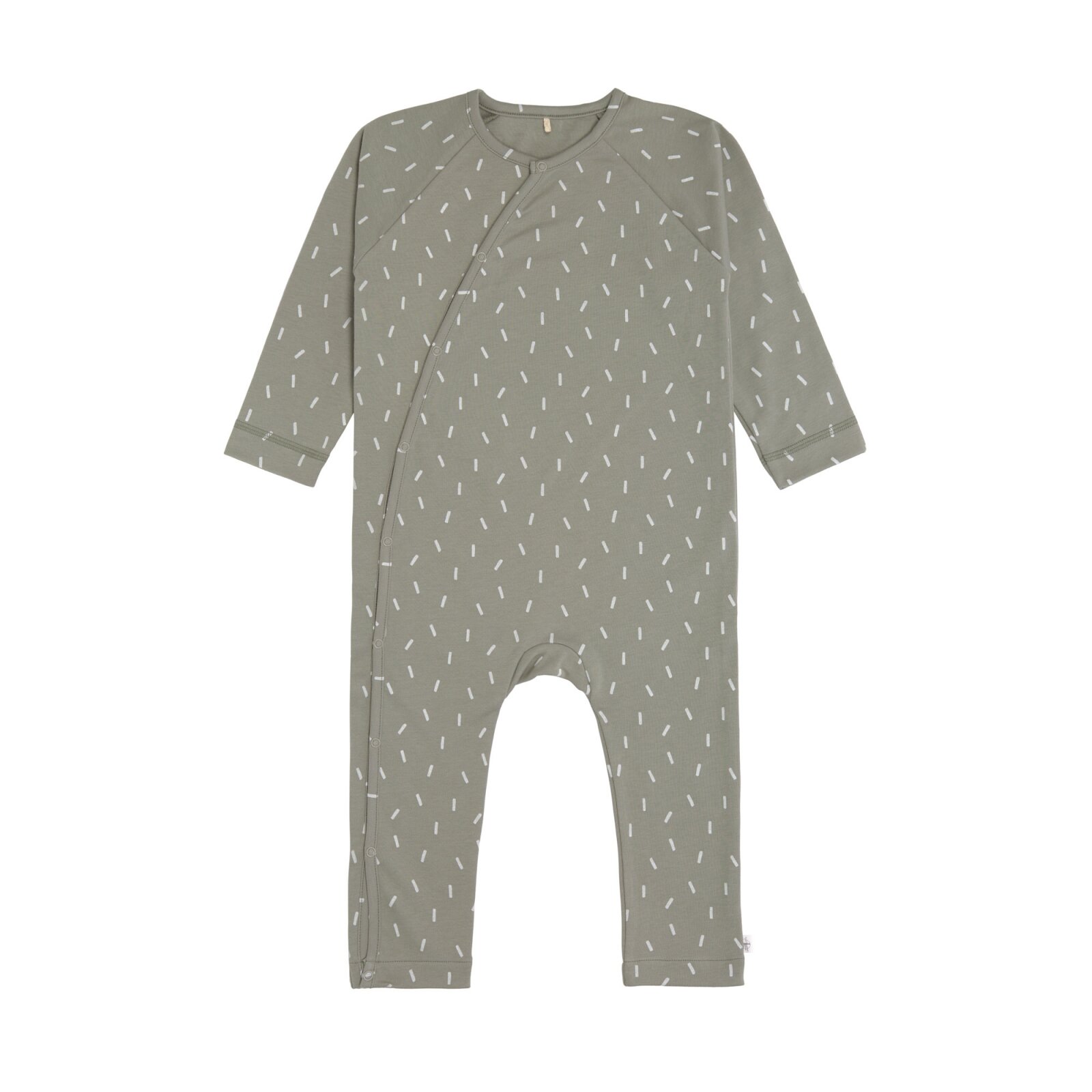 Lässig - Baby Schlafanzug GOTS - Pyjama Cozy Colors, Speckles olive Gr. 86-92 (A)