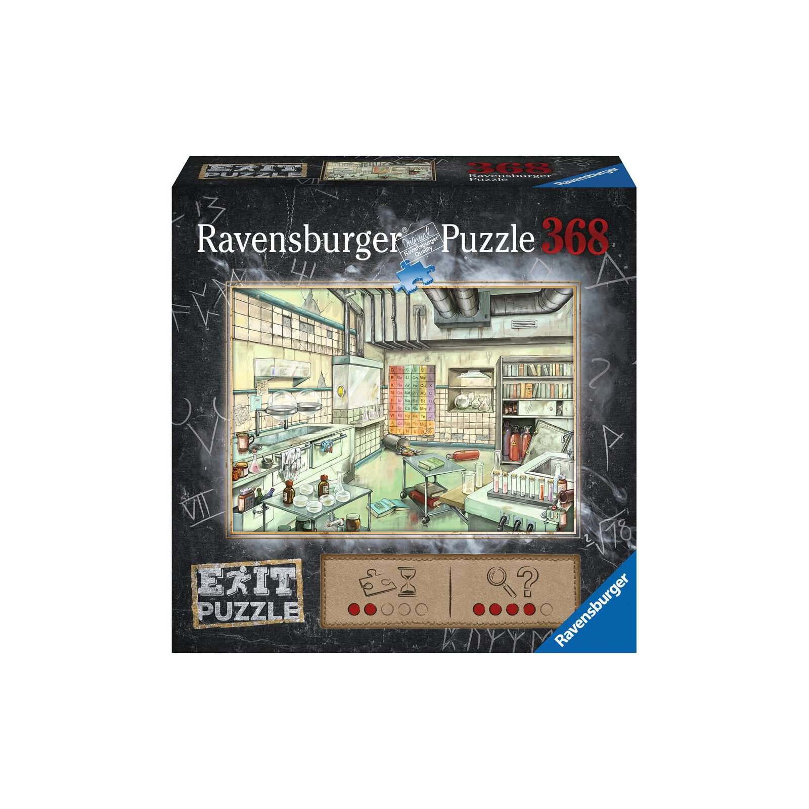 Ravensburger - Puzzle EXIT - 368 Teile - ab 12 Jahre - Das Labor (A)