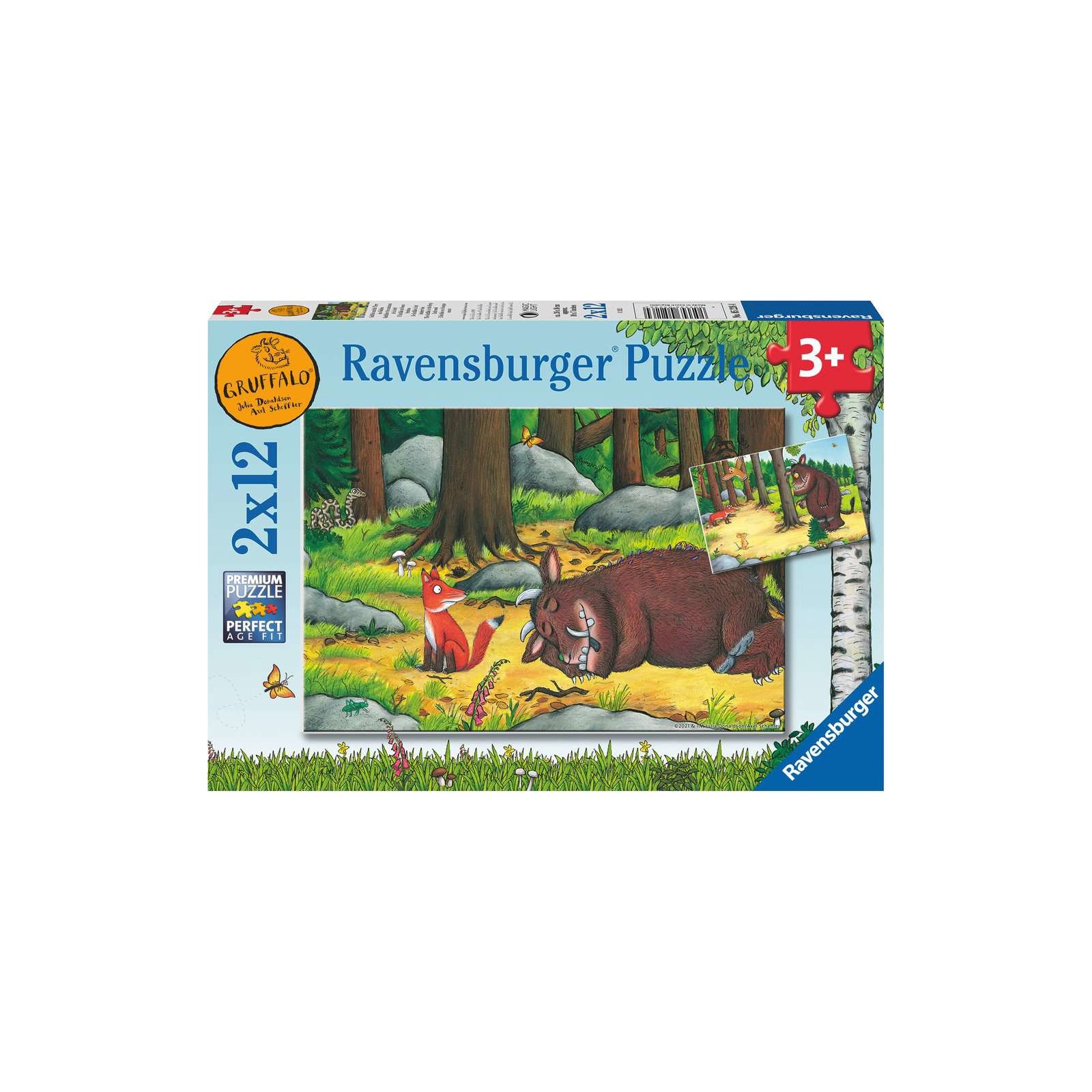Ravensburger - Grüffelo und die Tiere des Waldes PUZZLE (2 x 12 TEILE)