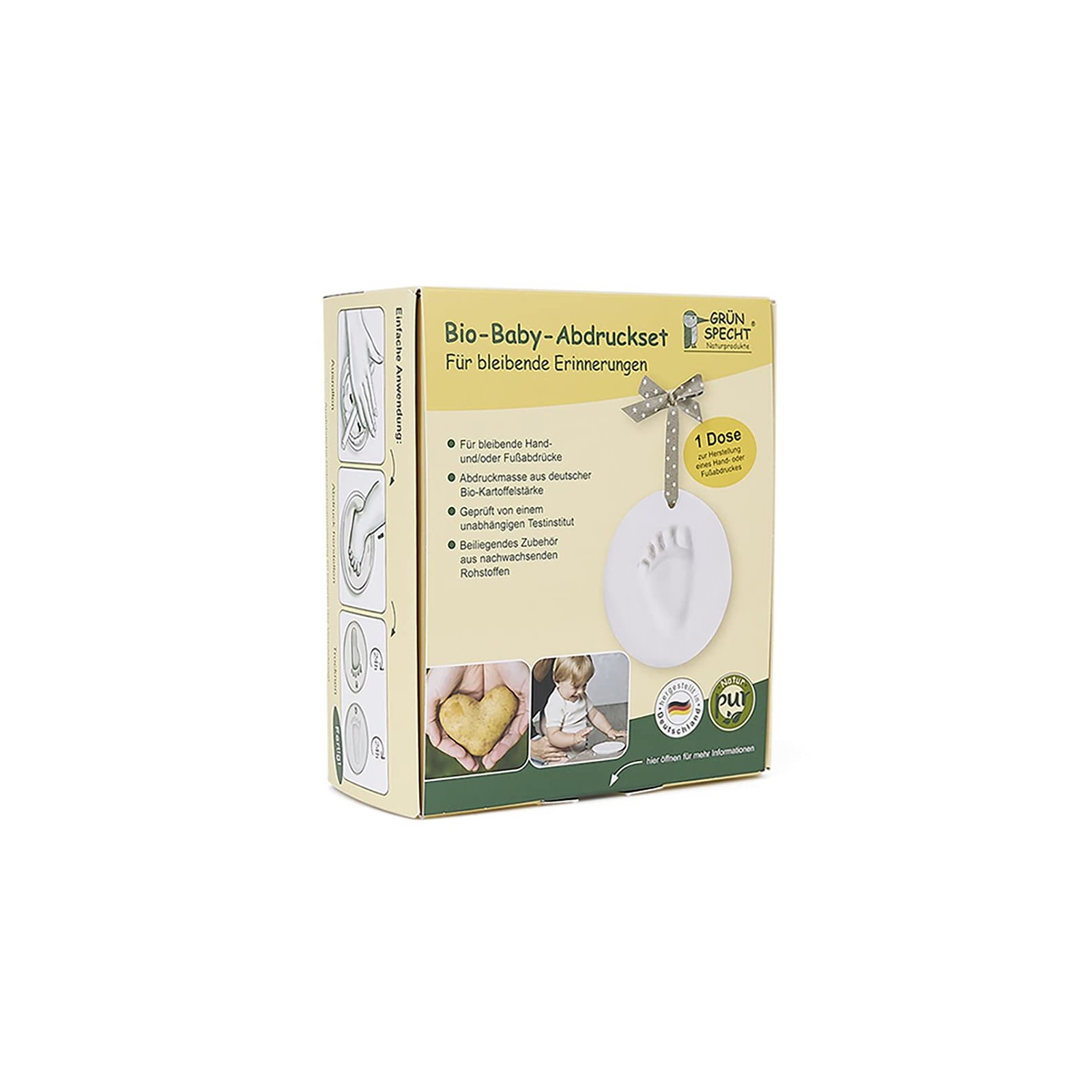 Grünspecht - Bio-Baby-Abdruckset, 1 Dose (4)